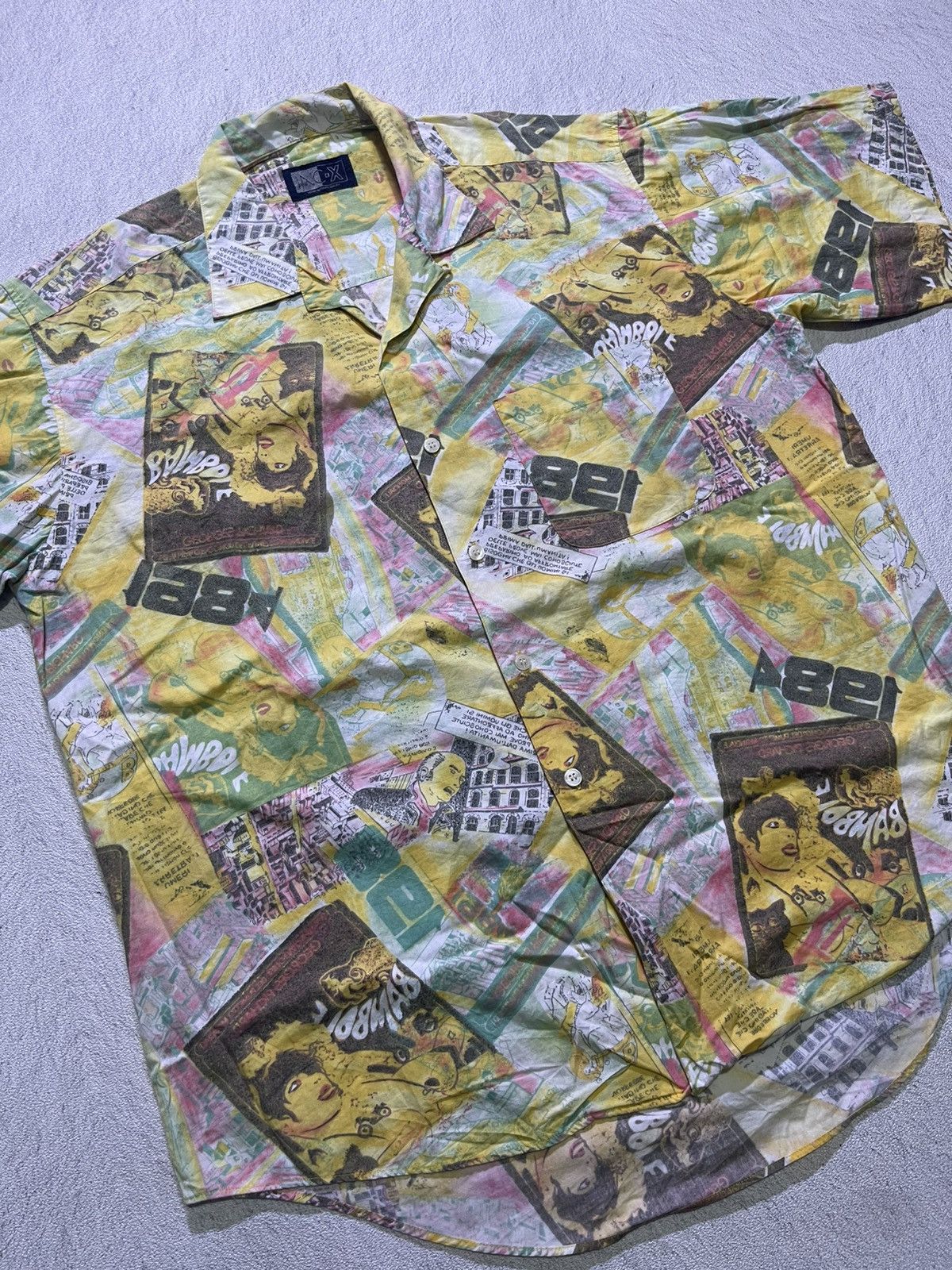 Hysteric Glamour VINTAGE AOP FULL PRINT INC-X short sleeve shirt Size US XL / EU 56 / 4 - 2 Thumbnail