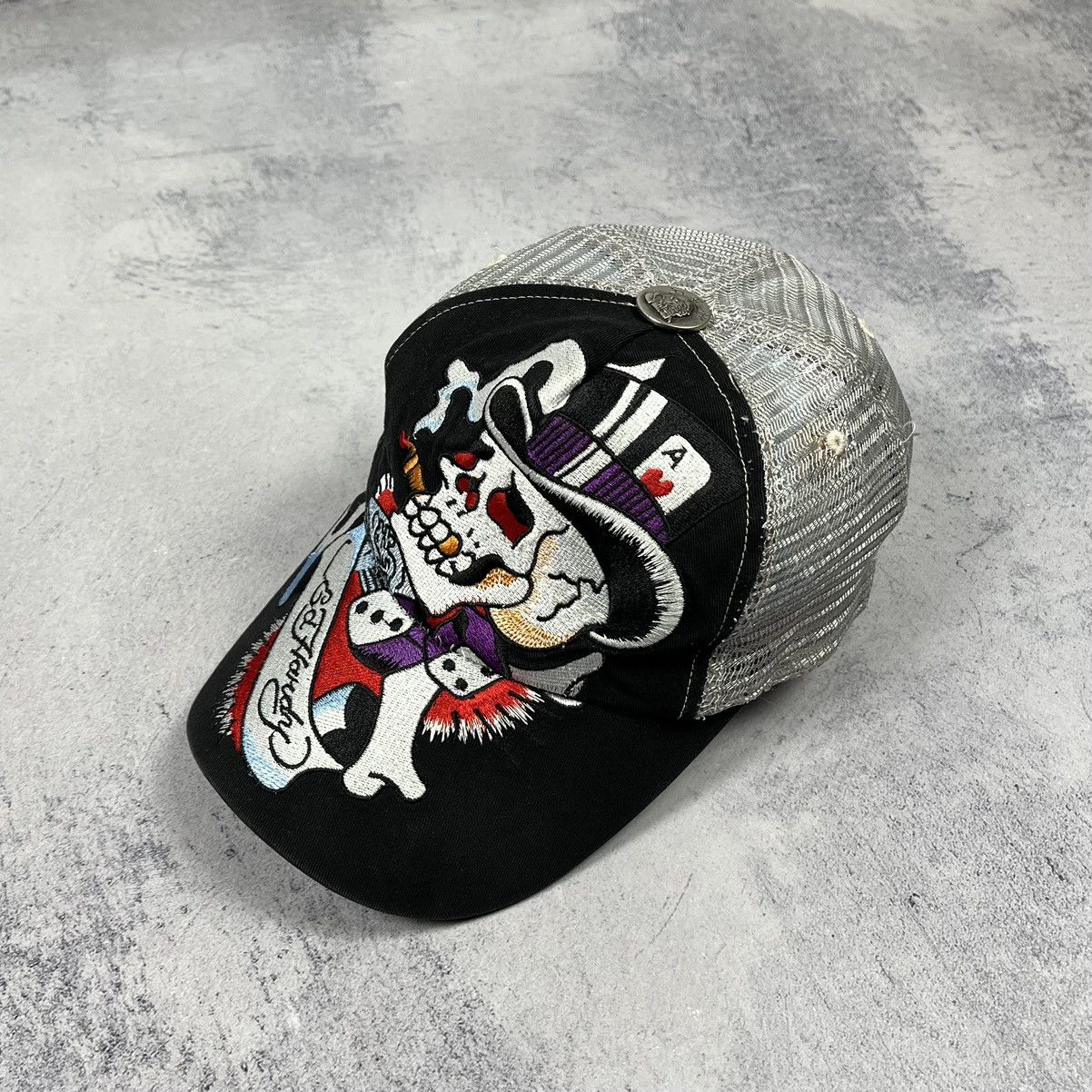 Ed Hardy Vintage Ed Hardy skulls y2k trucker cap 90’s Size ONE SIZE - 1 Thumbnail