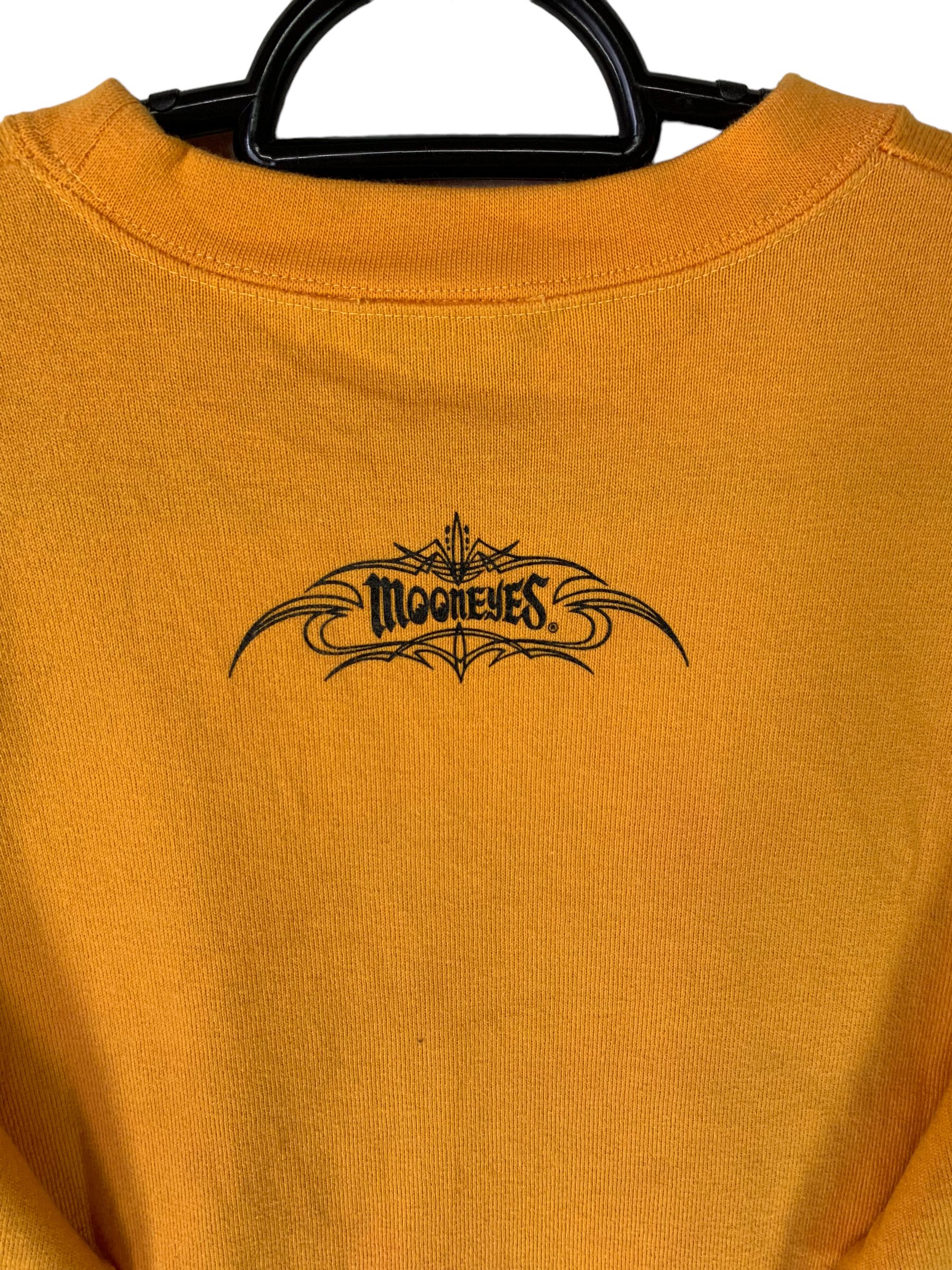 Mooneyes pinstripe logo vintage longsleeve tshirt