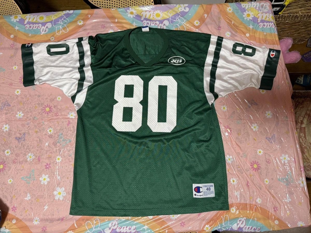 Champion Vintage Wayne Chrebet Champion Jersey #80 NY Jets 48 (XL) Size US XL / EU 56 / 4 - 1 Thumbnail