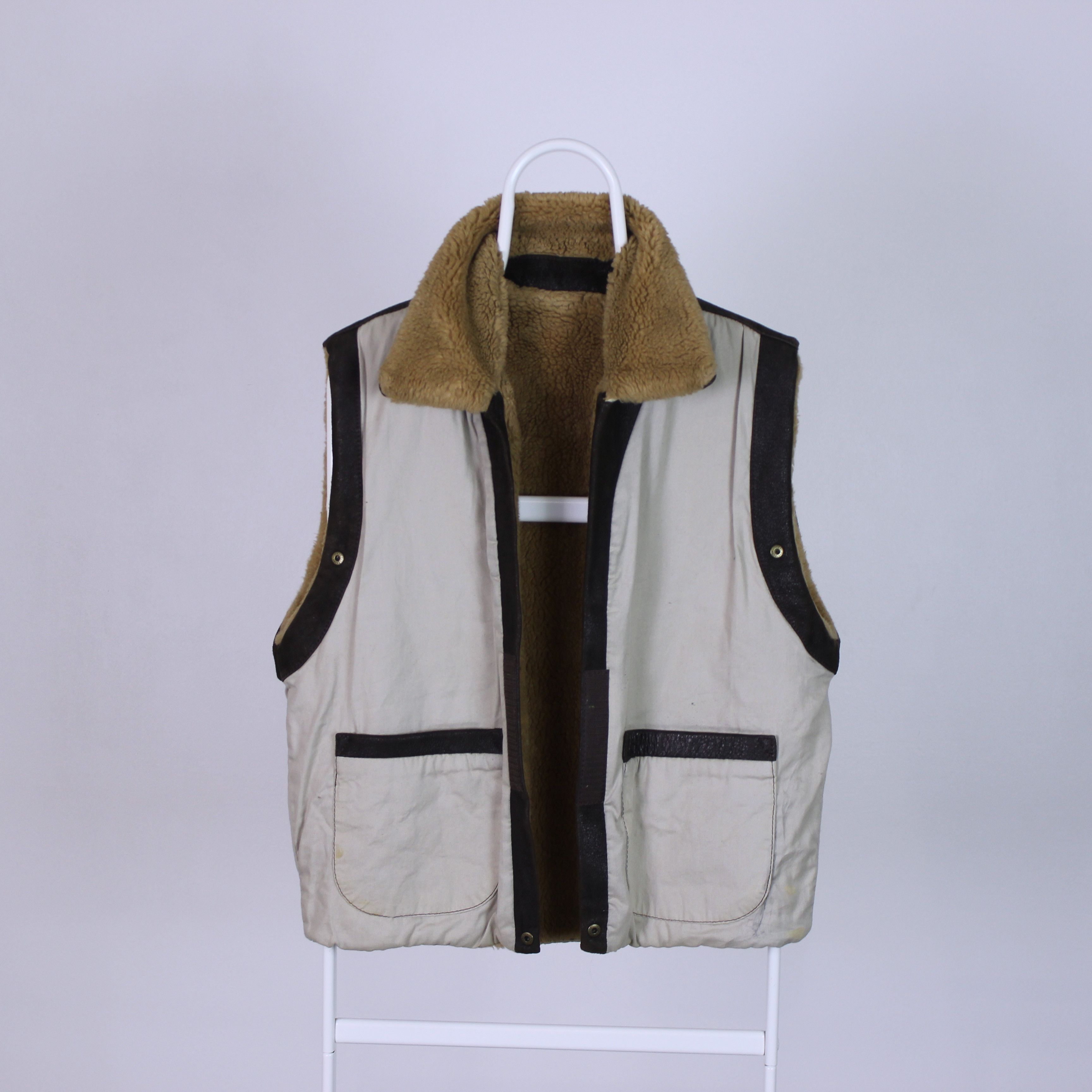 Leather Bassett heavy vintage aviator leather jacket winter M Size M / US 6-8 / IT 42-44 - 7 Thumbnail