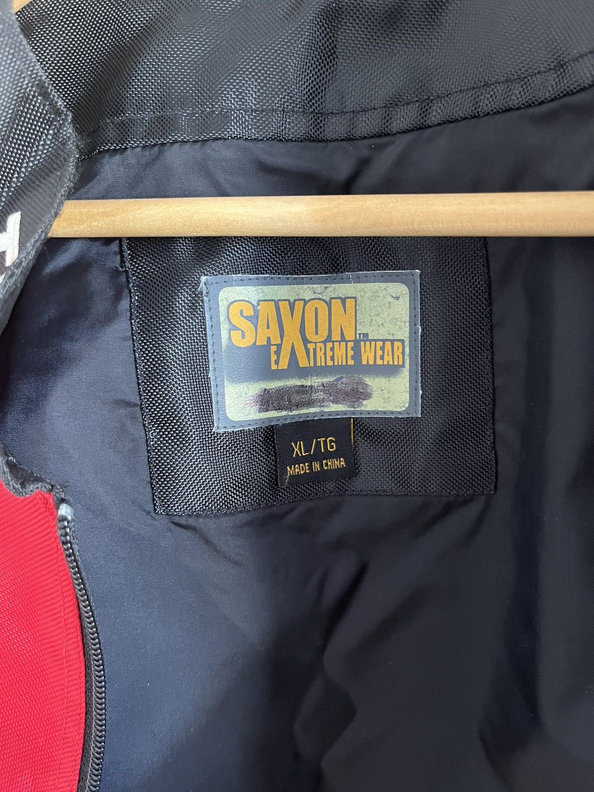 Vintage Vintage Y2K Saxon Racing Moto Patched Nylon Jacket Size US XL / EU 56 / 4 - 14 Thumbnail