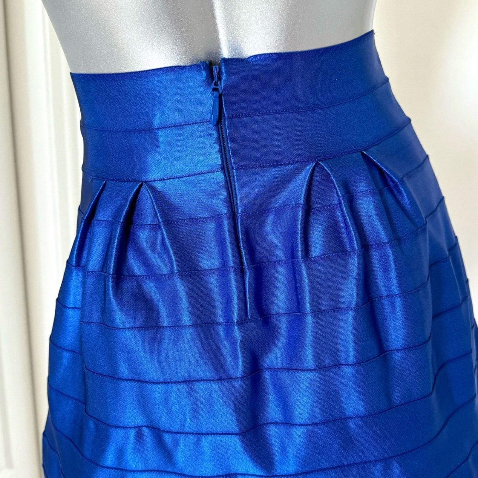 WOW Couture WOW COUTURE Blue Skirt, Size S Size 26" / US 2 / IT 38 - 3 Thumbnail