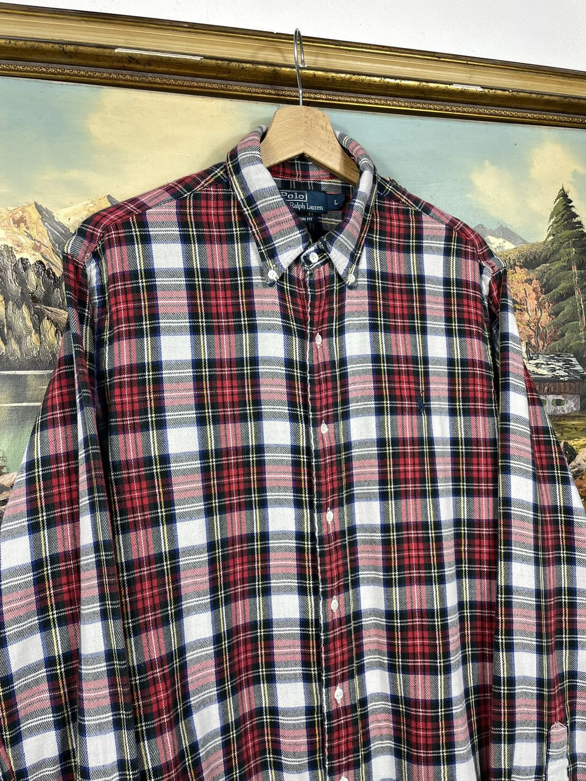 Flannel × Polo Ralph Lauren × Ralph Lauren Flannel Polo Ralph Lauren Vintage Retro Y2k 00s Mens Shirt Size US L / EU 52-54 / 3 - 5 Thumbnail
