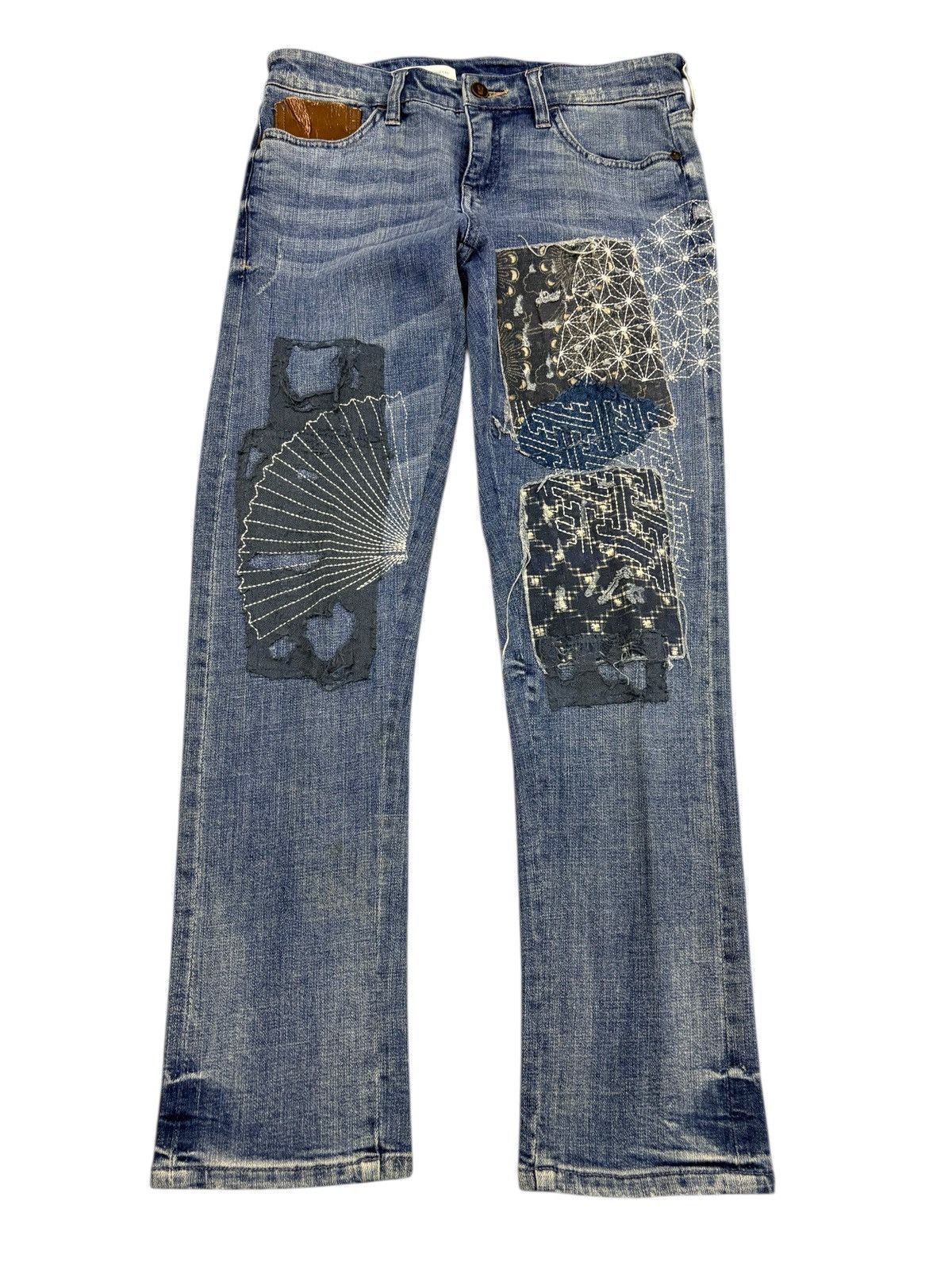 Kapital Kapital Kountry Inspired sashiko patchwork distressed Jeans Size US 28 / EU 44 - 1 Thumbnail