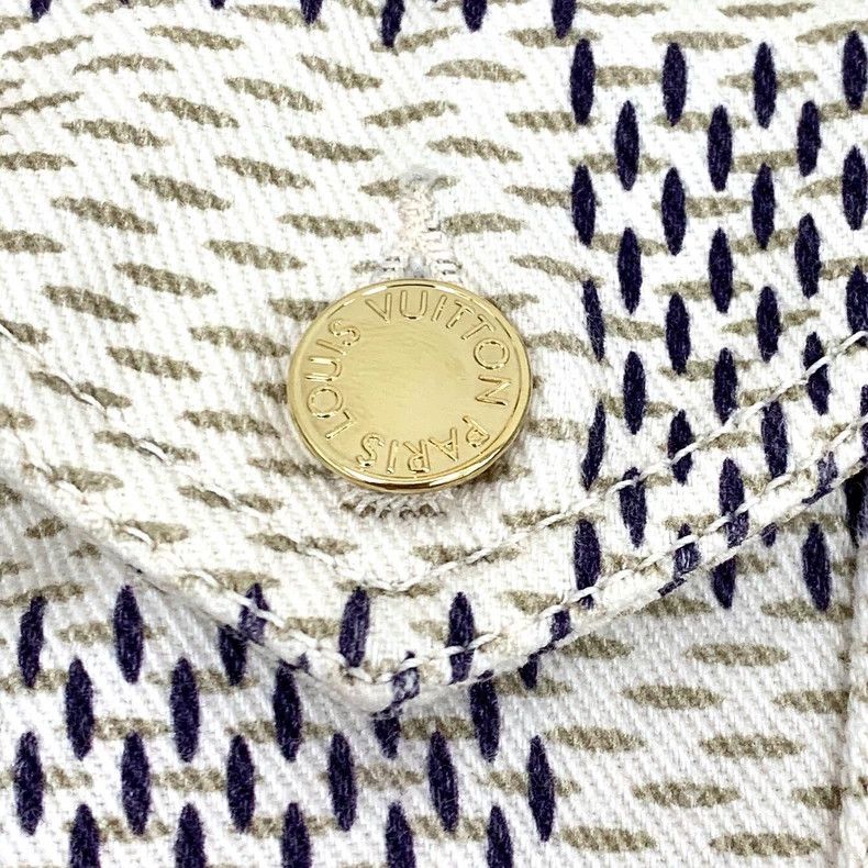 Louis Vuitton Louis Vuitton 22 color-block cotton checkerboard lapel sin Size XS / US 0-2 / IT 36-38 - 6 Thumbnail