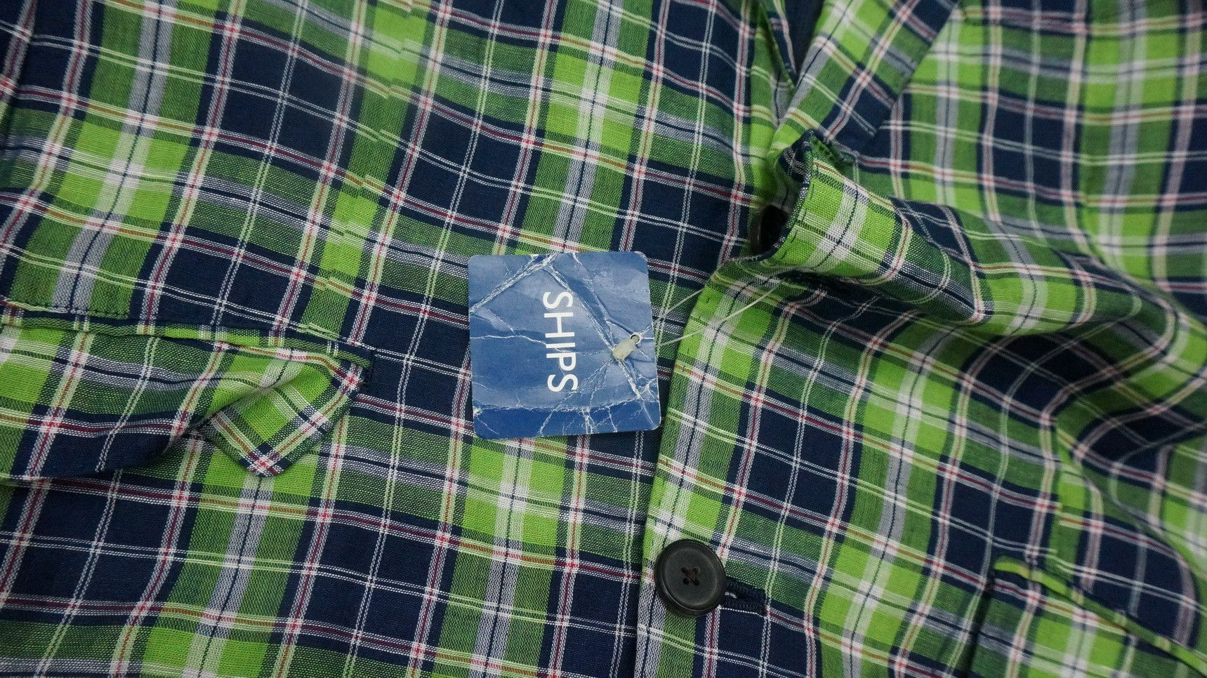 Japanese Brand Rare SHIPS Japan Tartan Light Blazer Production Sample Size 46R - 7 Thumbnail