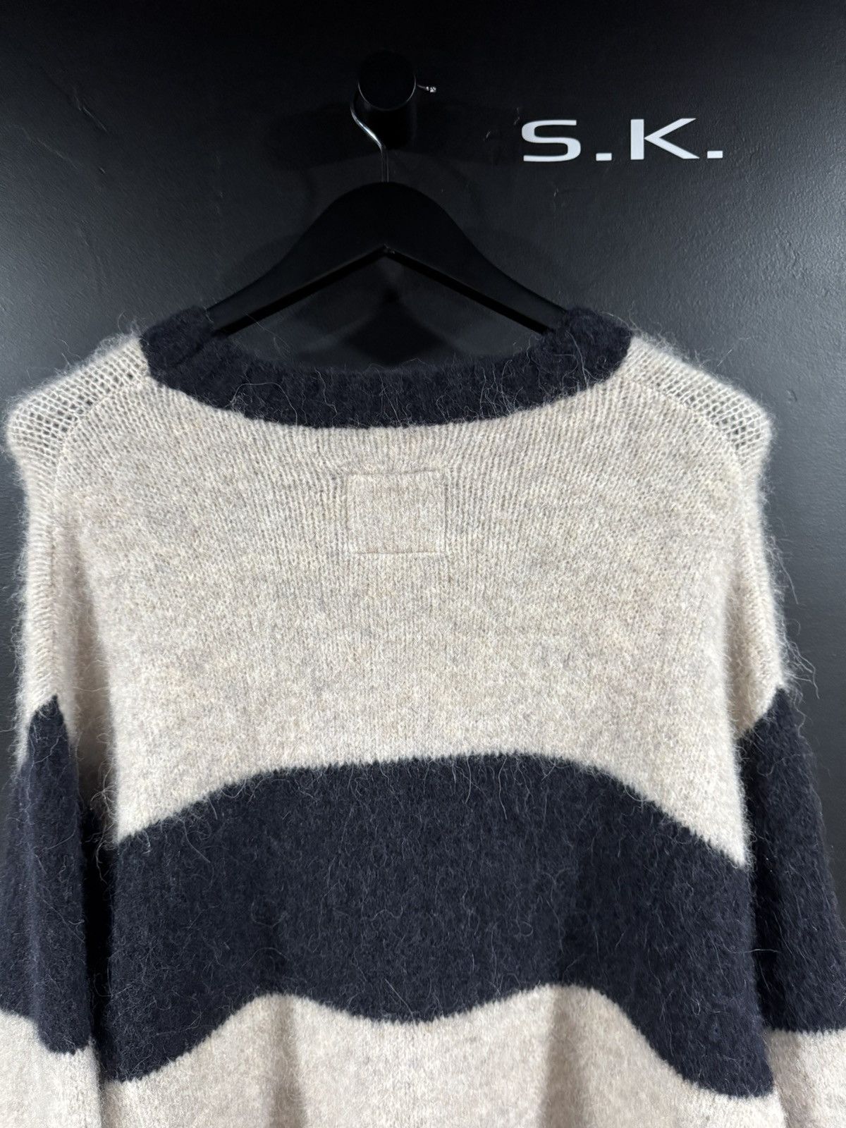 (di)vision Division (di)vision Striped Logo Knit Alpaca Wool Sweater L Size US L / EU 52-54 / 3 - 9 Thumbnail