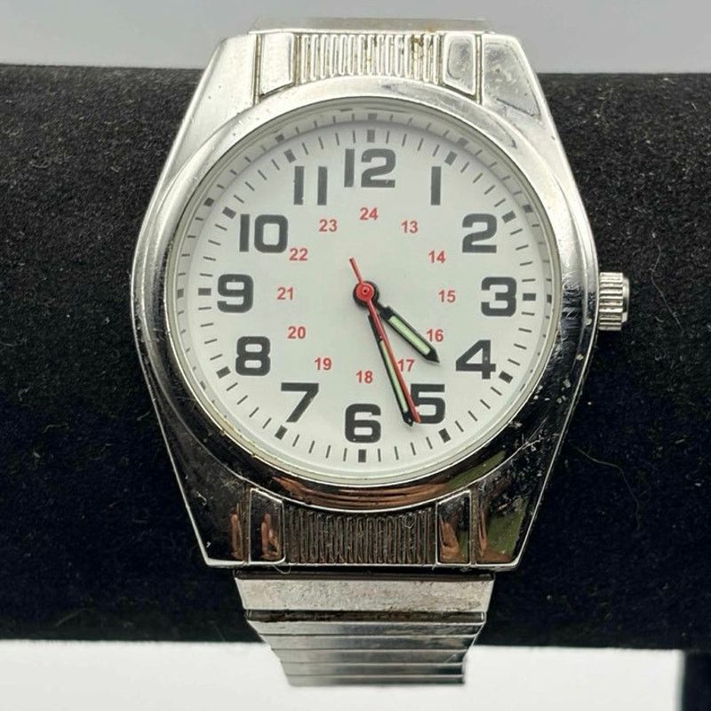 Other Silver Retro Men’s Watch Size ONE SIZE - 1 Thumbnail
