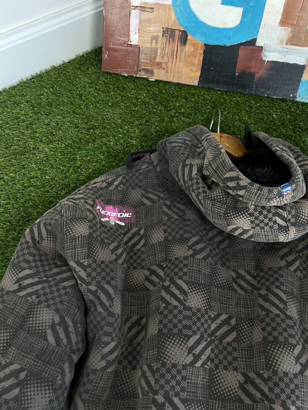 Japanese Brand Faux fur hoodie zip fleece style Ifsixwasnine lgb Size US XL / EU 56 / 4 - 12 Thumbnail