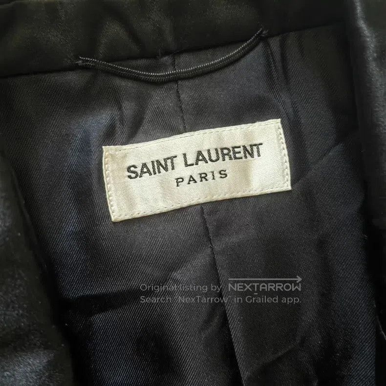 Saint Laurent Paris Saint Laurent Paris Contrast Lapel Smoking Suit Size US S / EU 44-46 / 1 - 4 Thumbnail
