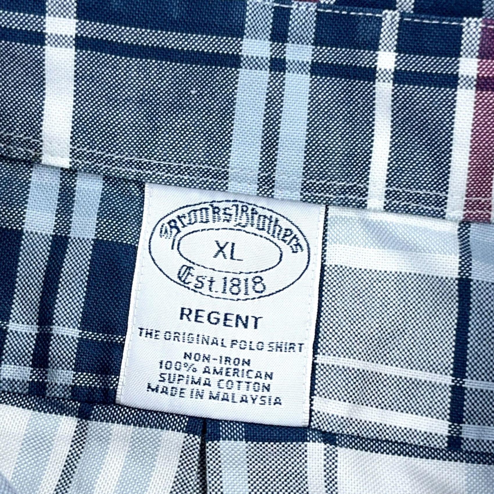 Brooks Brothers Brooks Brothers Shirt Men XL Blue Button-Down Oxford OCBD Regent Plaid Regular Pattern Adult XL Blue) Size US XL / EU 56 / 4 - 4 Thumbnail