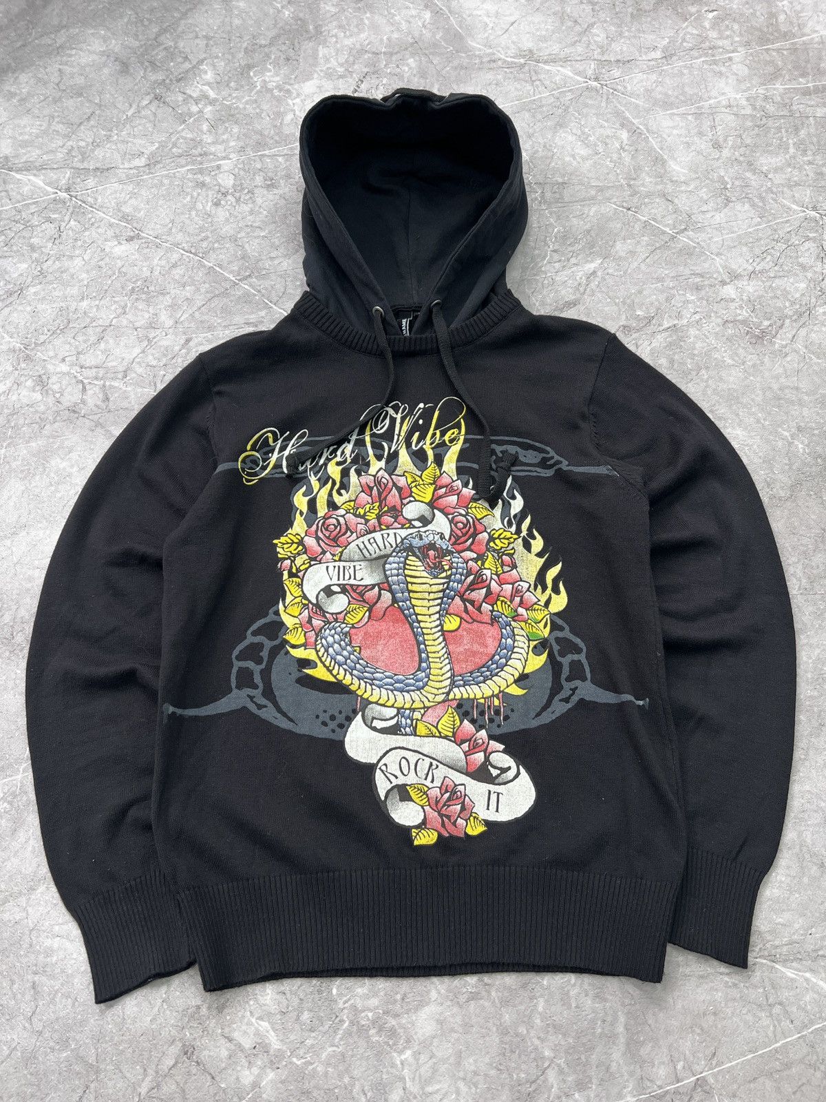 Christian Audigier × Ed Hardy × Vintage Vintage Ed Hardy style Hoodie by Christian Audigier Size US M / EU 48-50 / 2 - 1 Thumbnail