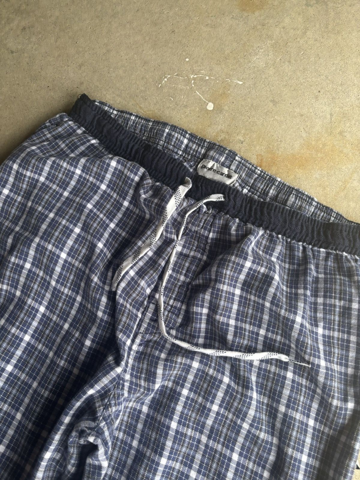 Pierre Cardin Vintage Pierre Cardin Blue Plaid Wide Leg PJ Pants Size US 34 / EU 50 - 3 Thumbnail