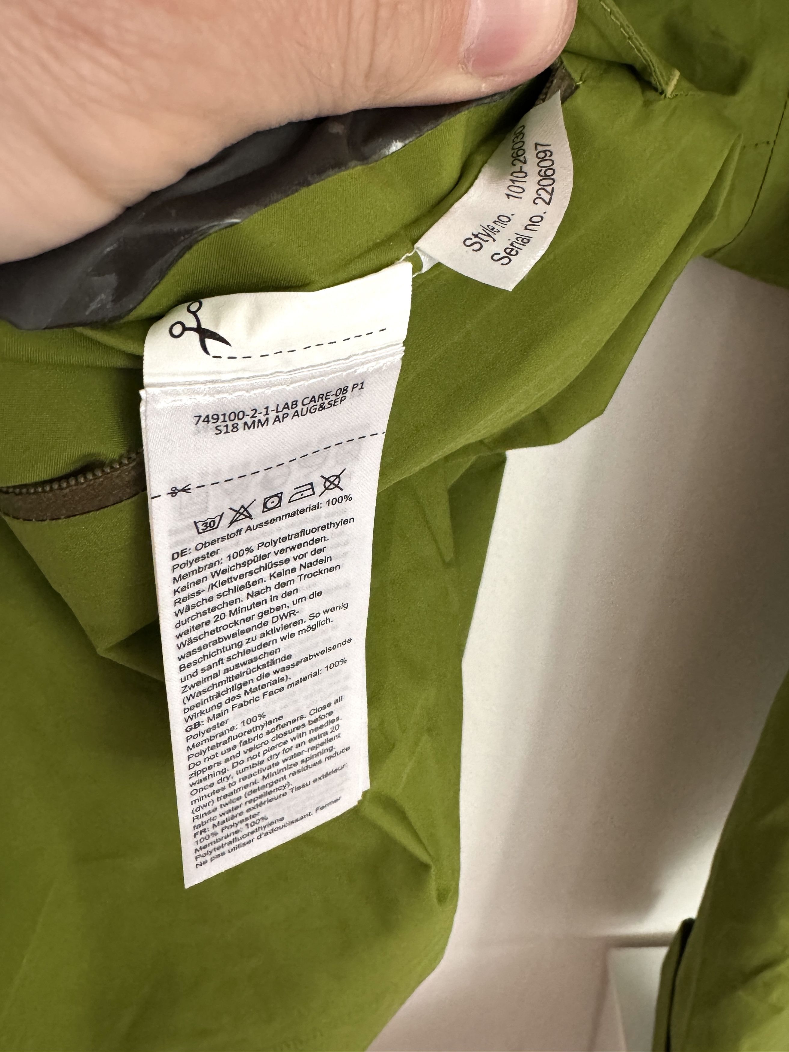 Mammut Mammut Gore-Tex Green Shell Jacket Hooded Hiking Rain Jacket Size US M / EU 48-50 / 2 - 7 Thumbnail