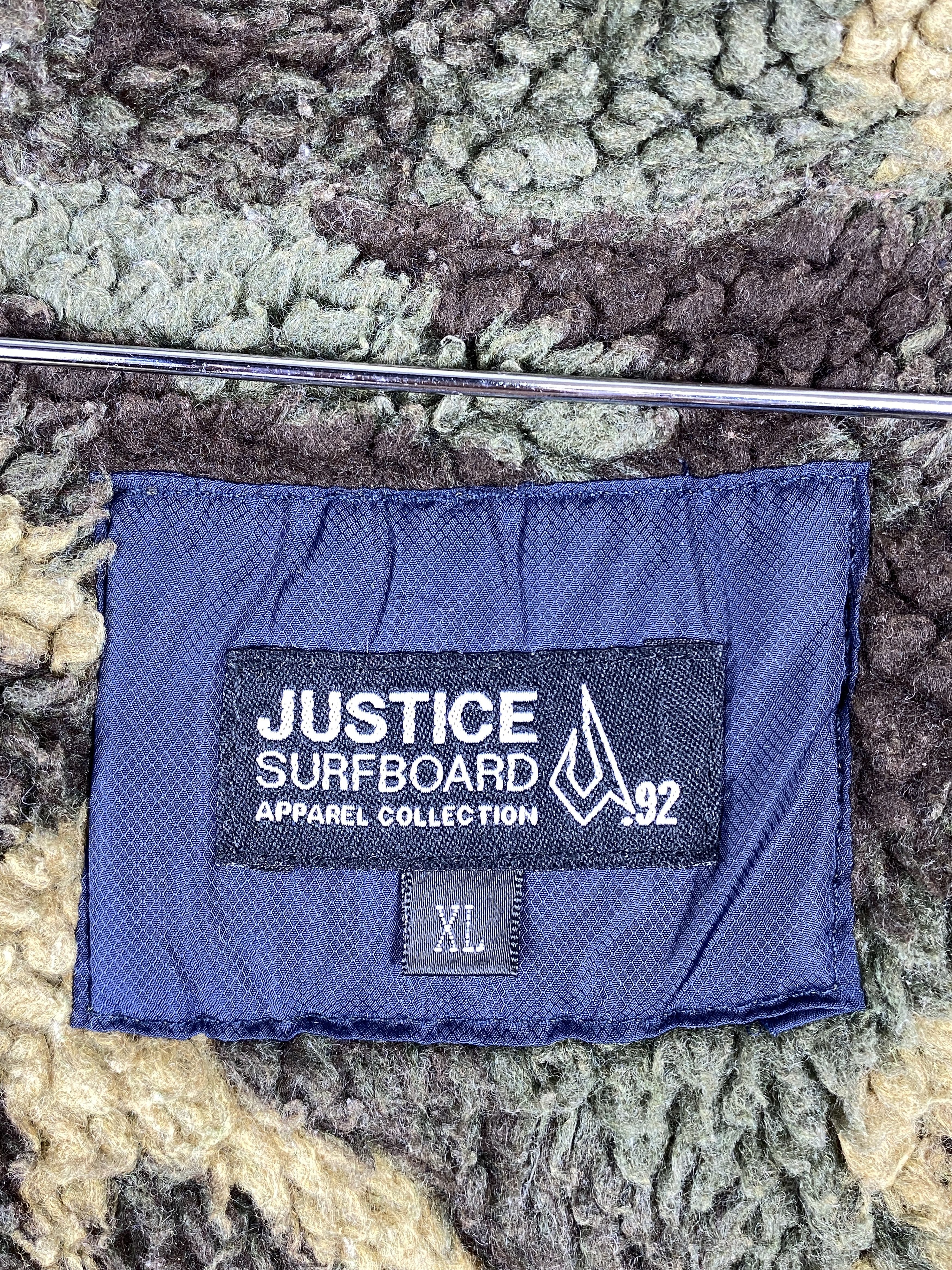 Japanese Brand Vintage Justice Surfboard Jacket Sherpa Lining J1702 Size US M / EU 48-50 / 2 - 9 Thumbnail