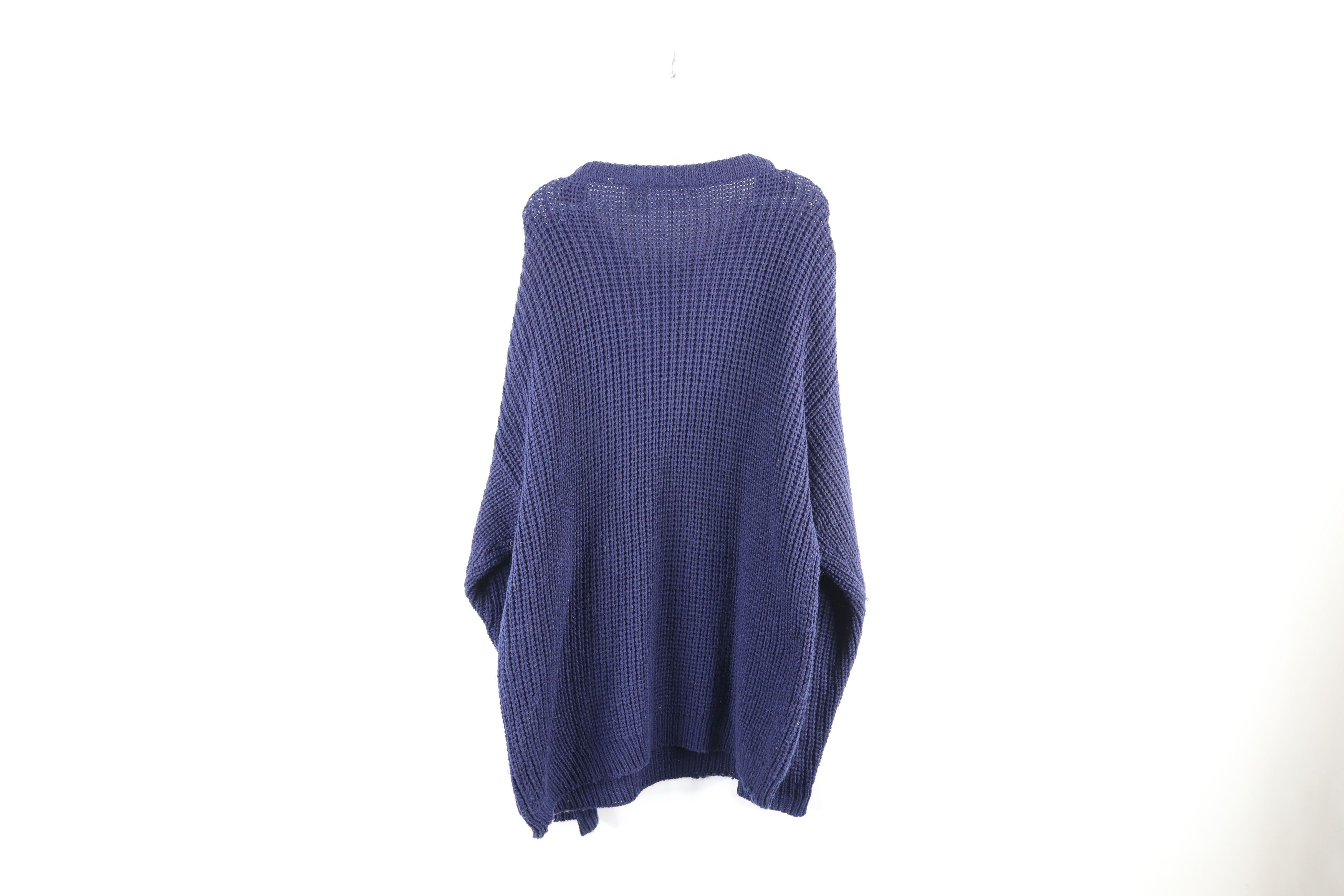 Vintage Vintage 90s Streetwear Baggy Chunky Ribbed Knit Sweater Size US L / EU 52-54 / 3 - 7 Thumbnail