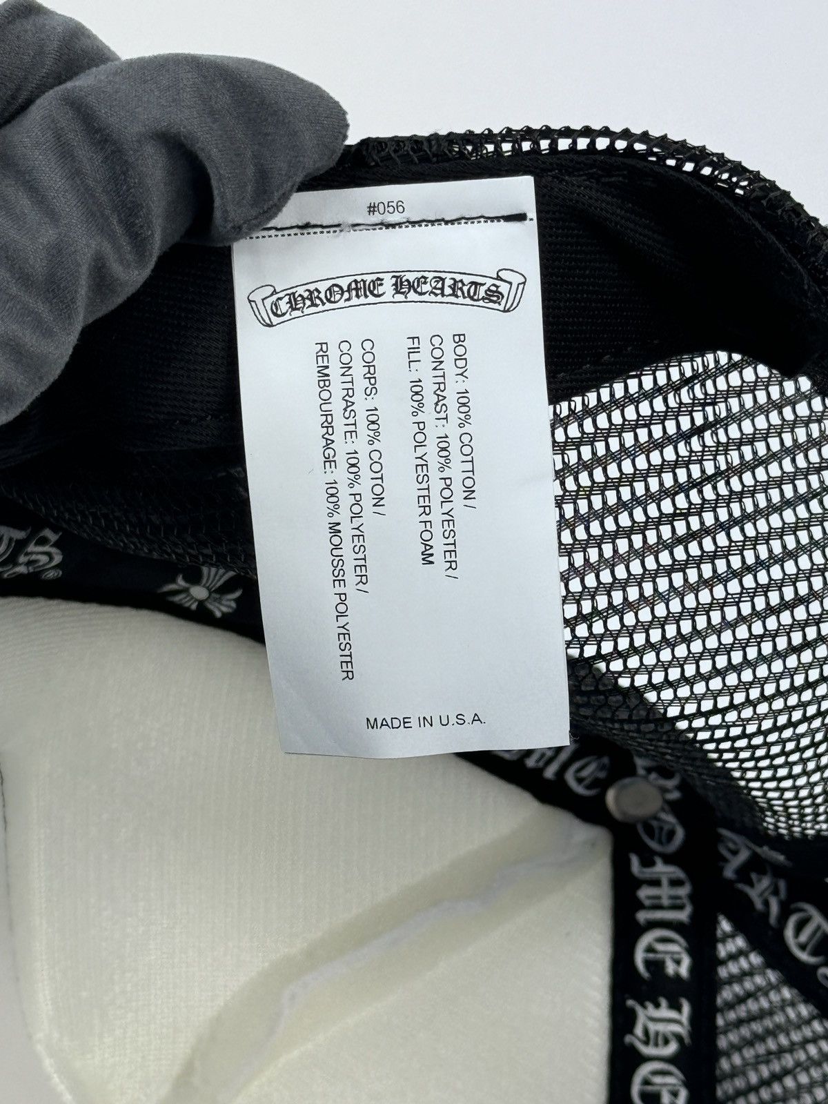 Chrome Hearts CH F**K HOLLYWOOD NAVY LOGO TRUCKER CAP Size ONE SIZE - 8 Thumbnail