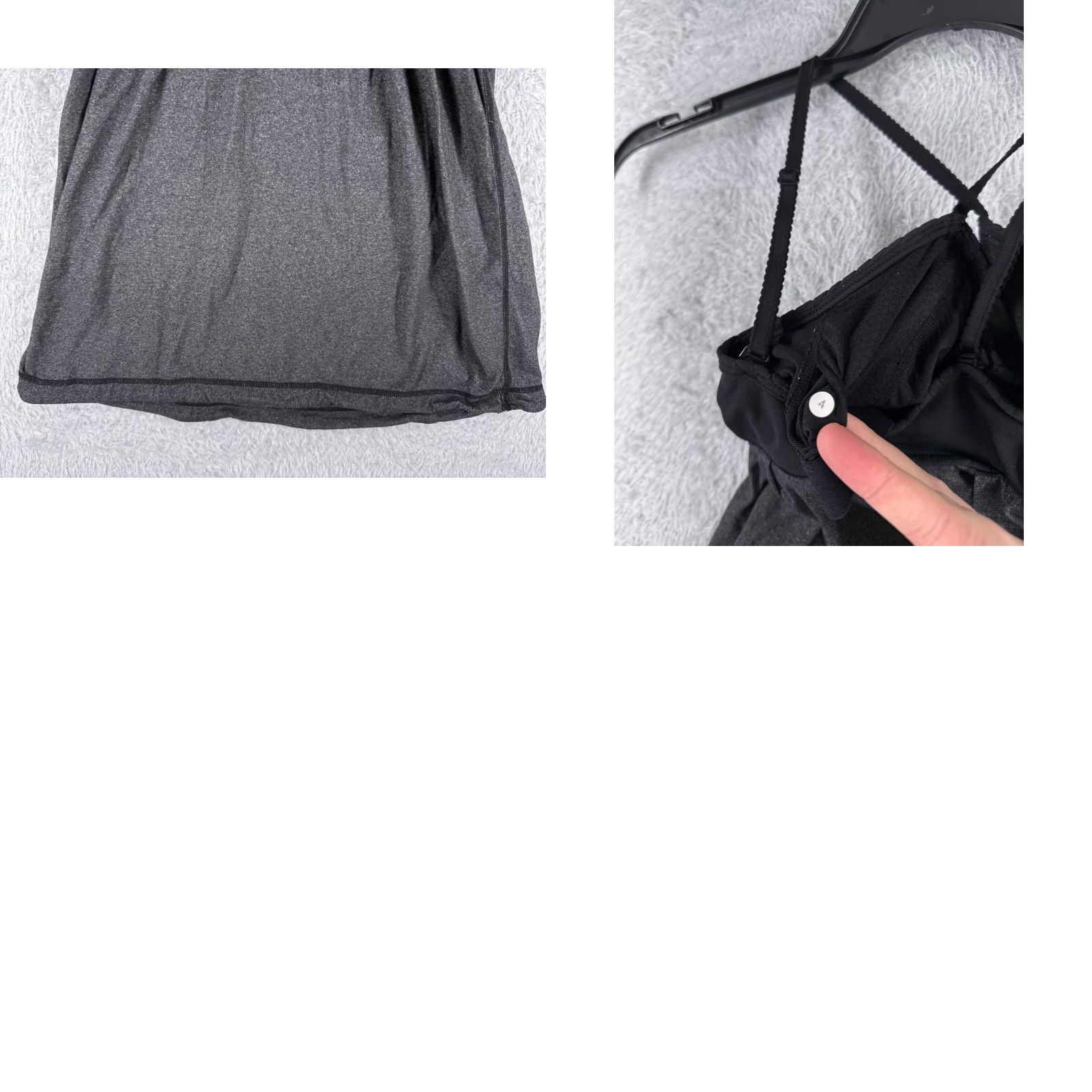 Lululemon Lululemon Shirt Women Tank Gray Black Sleeveless Spaghetti Strap Luxtreme Fabric W1899S 4 XS? Size S / US 4 / IT 40 - 9 Thumbnail