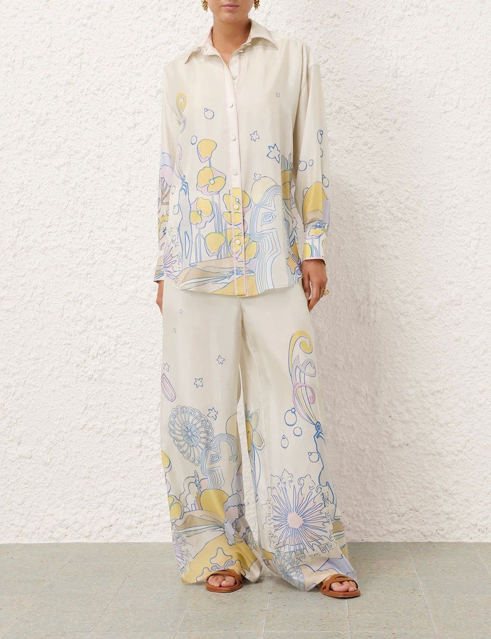 Zimmermann oc11z0525 Pop Relaxed pant in Multicolor Size 26" / US 2 / IT 38 - 2 Thumbnail