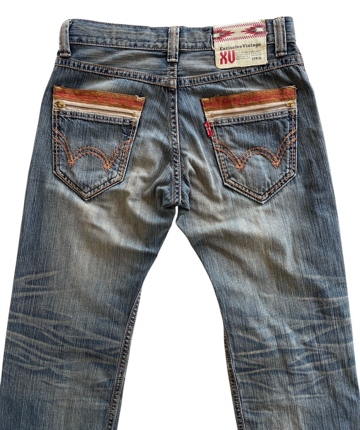 Vintage Vintage Edwin Distressed Denim Size US 33 - 4 Thumbnail