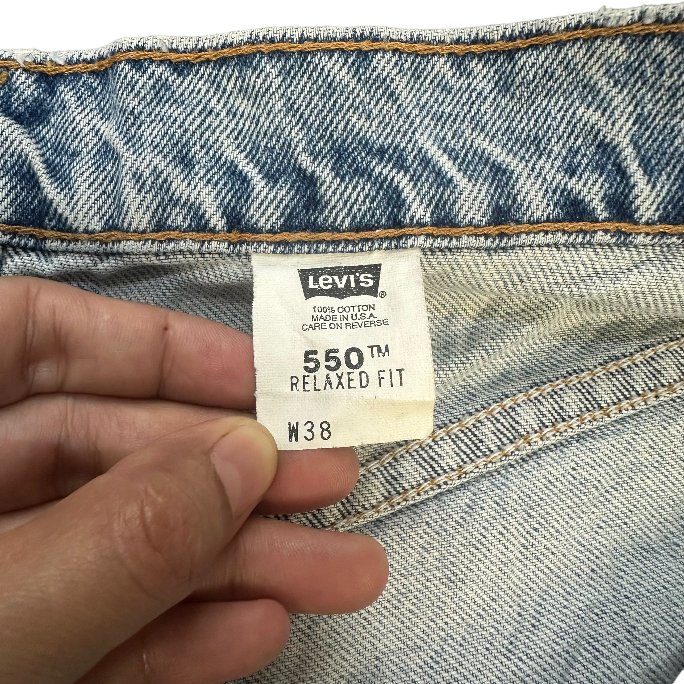 Levi's LEVIS 505 WHITE TAB WASHED DENIM SHORTS #8406-007 Size US 38 / EU 54 - 7 Thumbnail