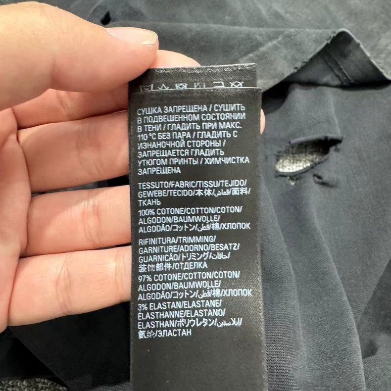 Balenciaga Balenciaga Tower Mud Stained Old Short Sleeves-2506 Size US S / EU 44-46 / 1 - 7 Thumbnail