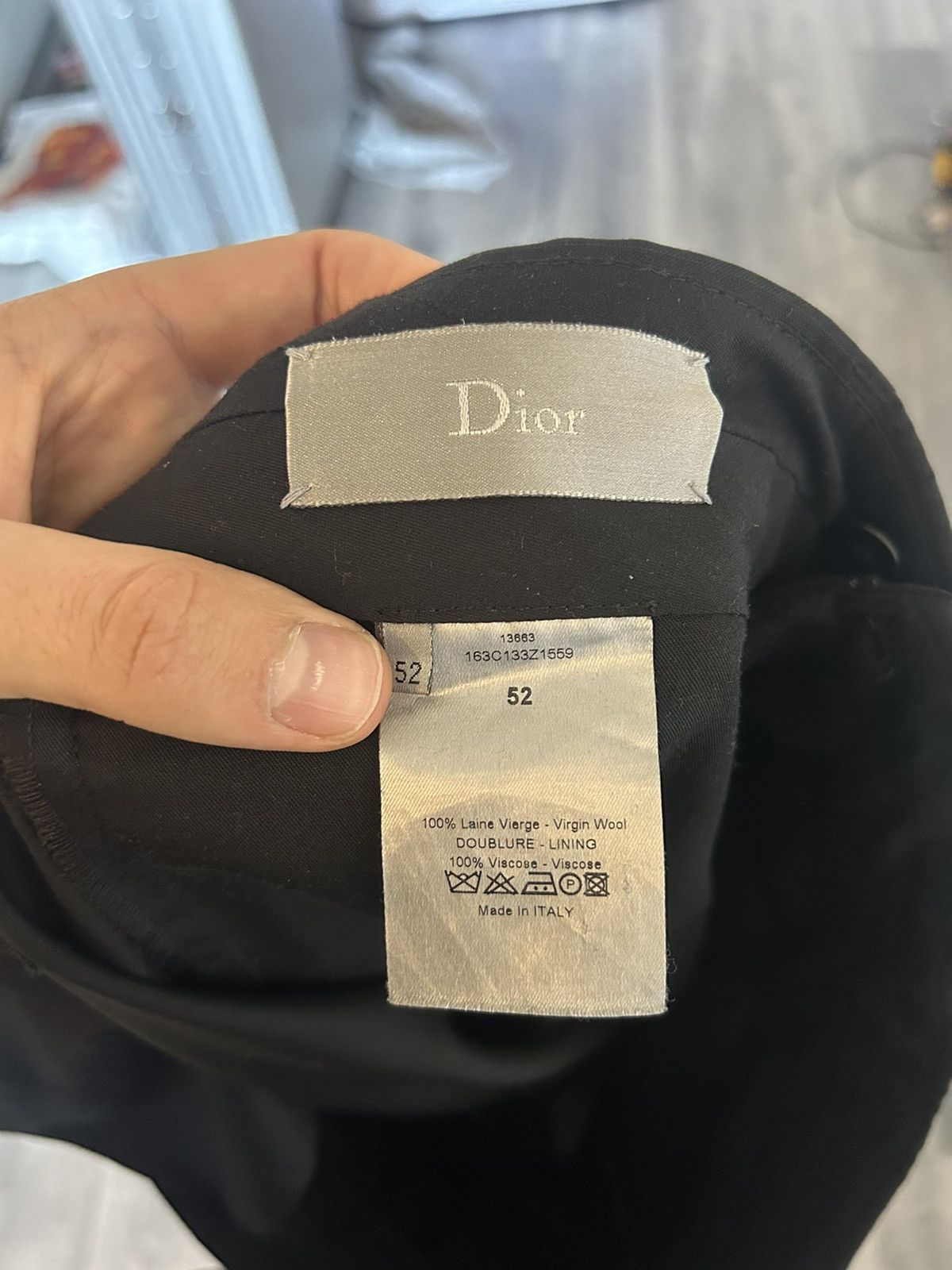 Dior Dior Black Wool Trousers, Size 52, 100% Virgin Wool Size US 36 / EU 52 - 13 Thumbnail