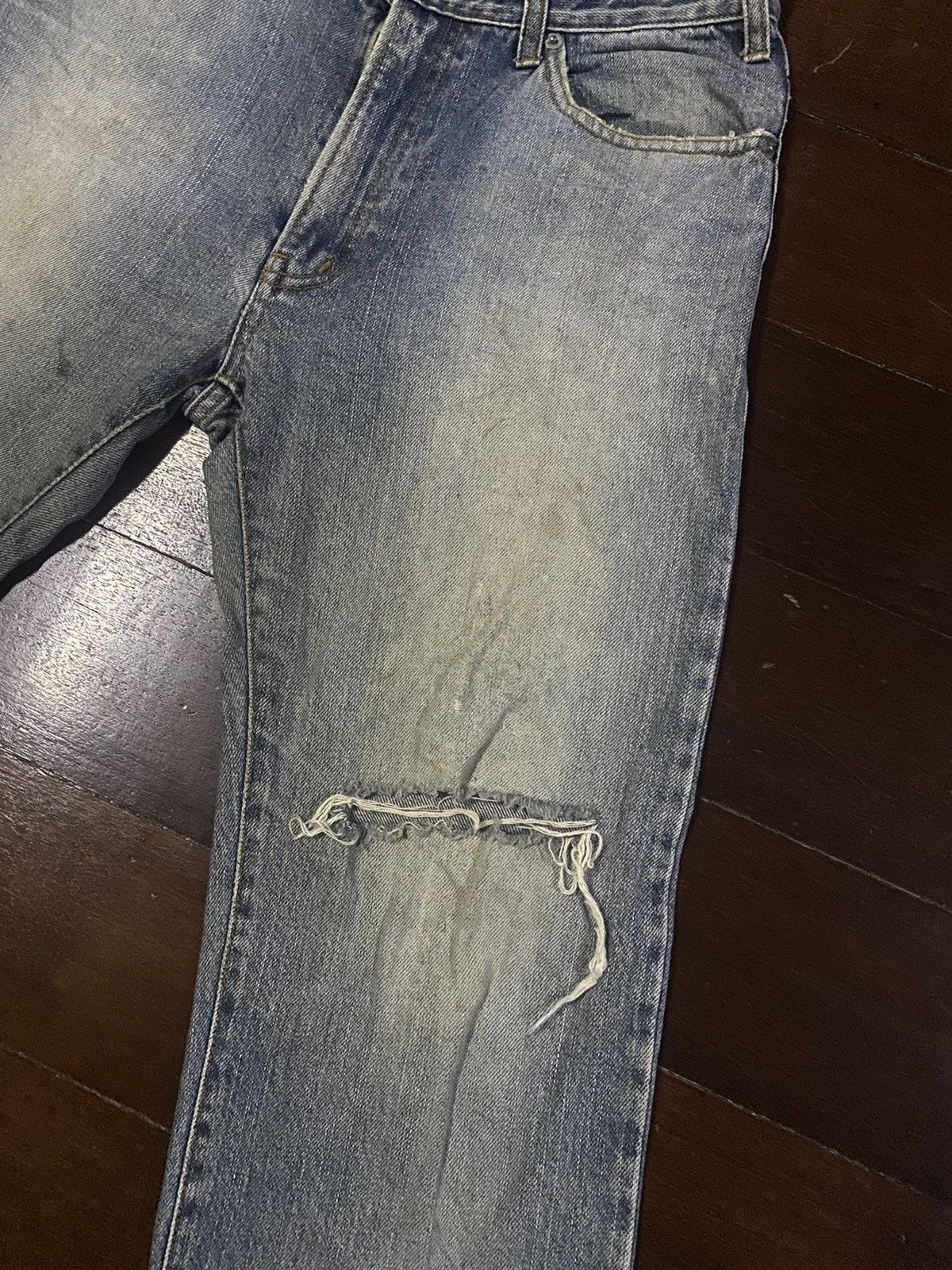 Armani × Giorgio Armani × Vintage Fire vintage ARMANI JEANS distressed mud wash flare Size US 32 / EU 48 - 6 Thumbnail