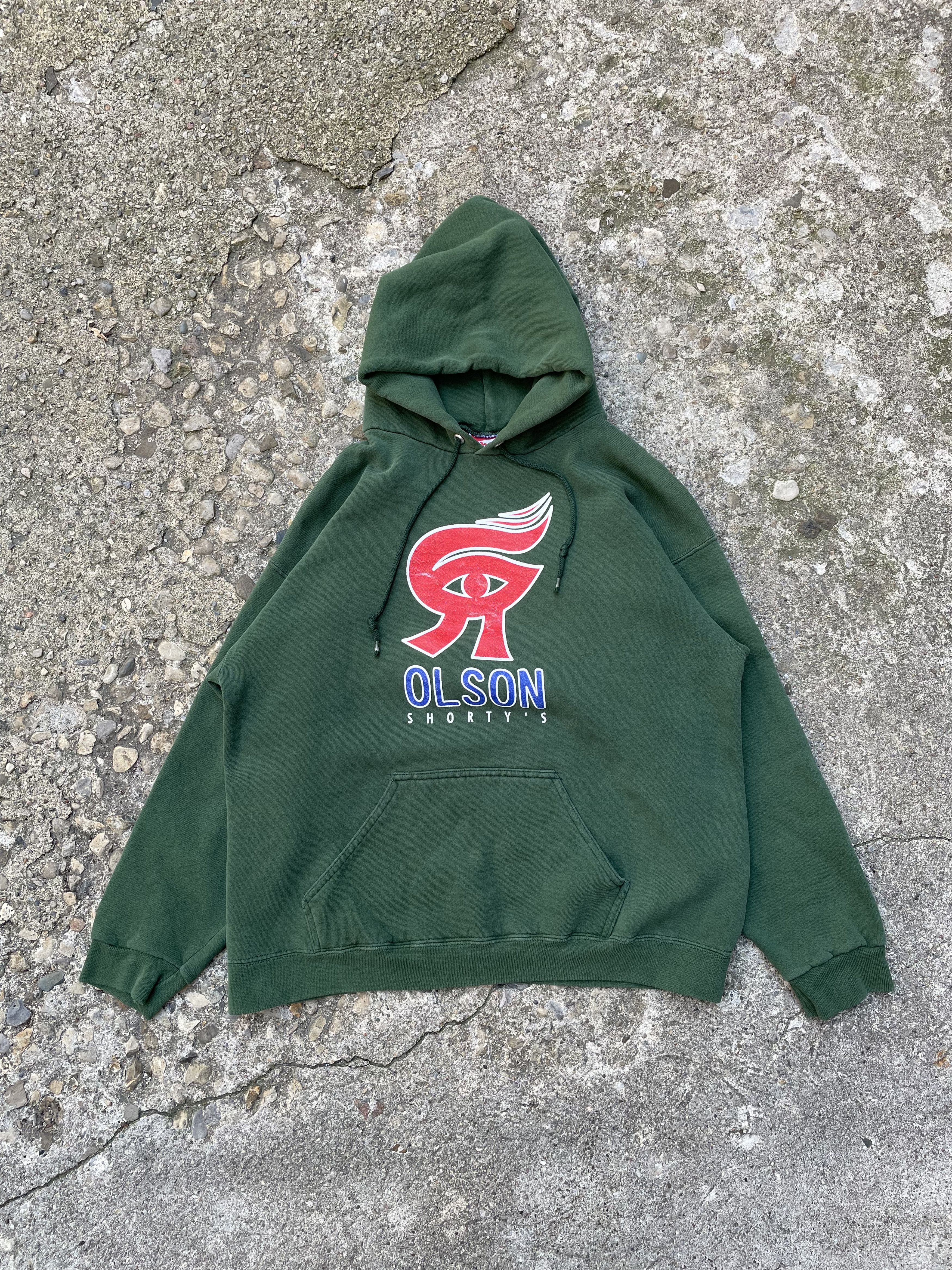 Shorty's Skateboards × Vintage VTG 1990's Shorty's Skateboards Steve Olson Graphic Hoodie Size US M / EU 48-50 / 2 - 1 Thumbnail