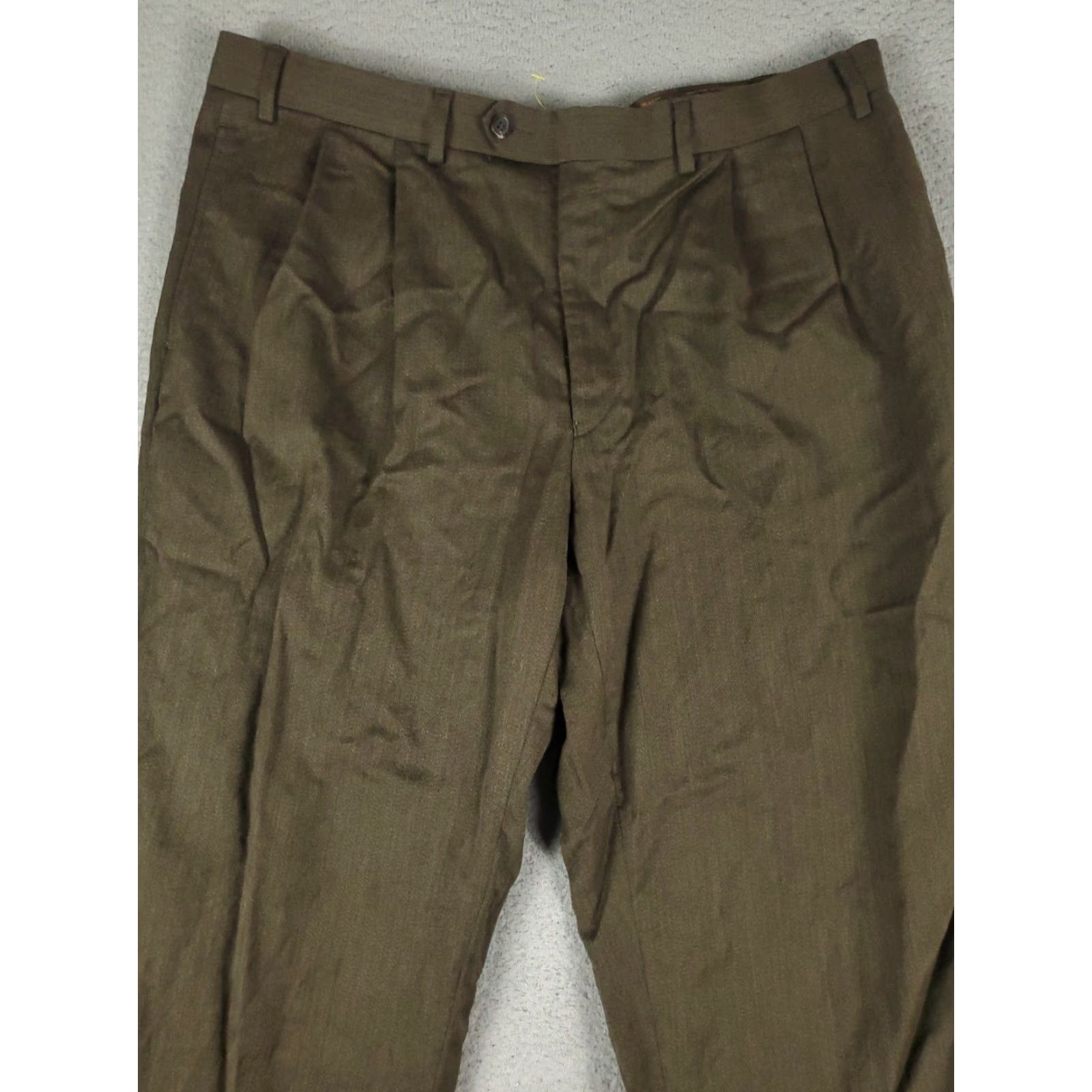 Ralph Lauren Ralph Lauren Dress Pants Mens 38x28 Brown Pleated Chino Trousers Regular Fit Size US 38 / EU 54 - 2 Thumbnail