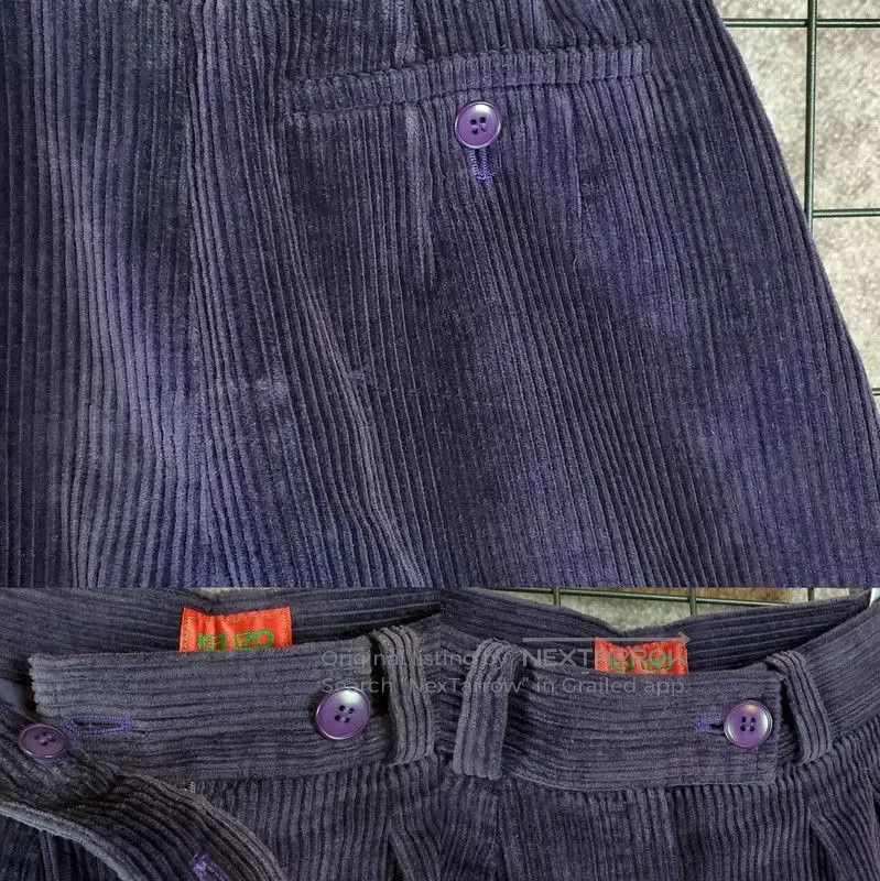 Kenzo KENZO Purple Cotton Asymmetrical Casual Pants . Size 23" - 4 Thumbnail