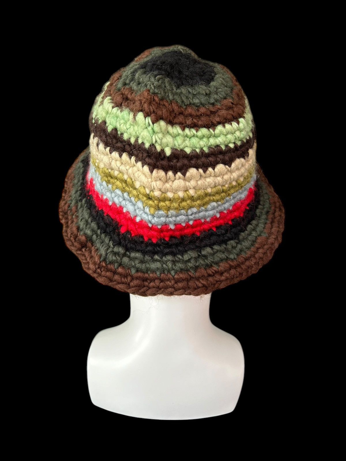 Japanese Brand × Kapital × Vintage Crochet Knitted Wool Rare Bucket Hats Size ONE SIZE - 4 Thumbnail