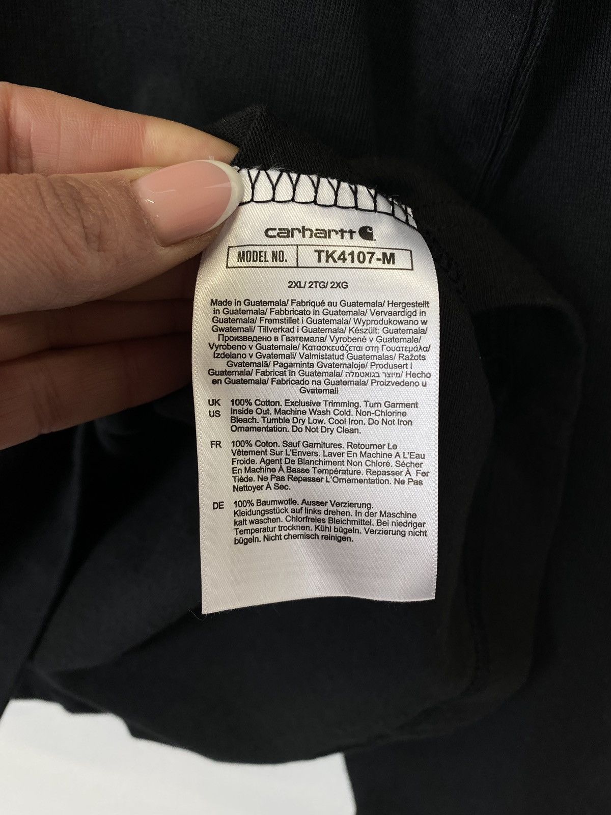 Carhartt NWT Carhartt Relax Fit Heavyweight Long-Sleeve T-Shirt Black Size US XXL / EU 58 / 5 - 7 Thumbnail