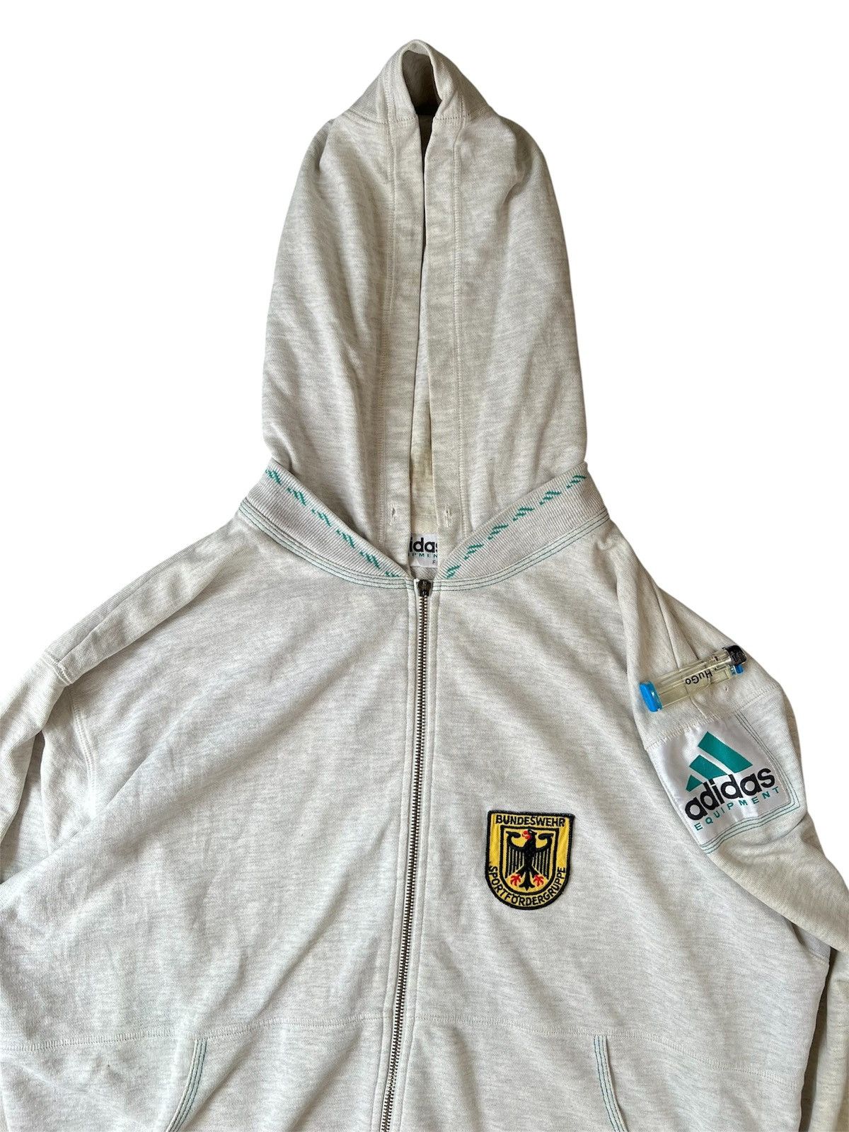 Adidas Adidas Deutschland Germany Pullover Hoodie Vintage Size US XL / EU 56 / 4 - 4 Thumbnail