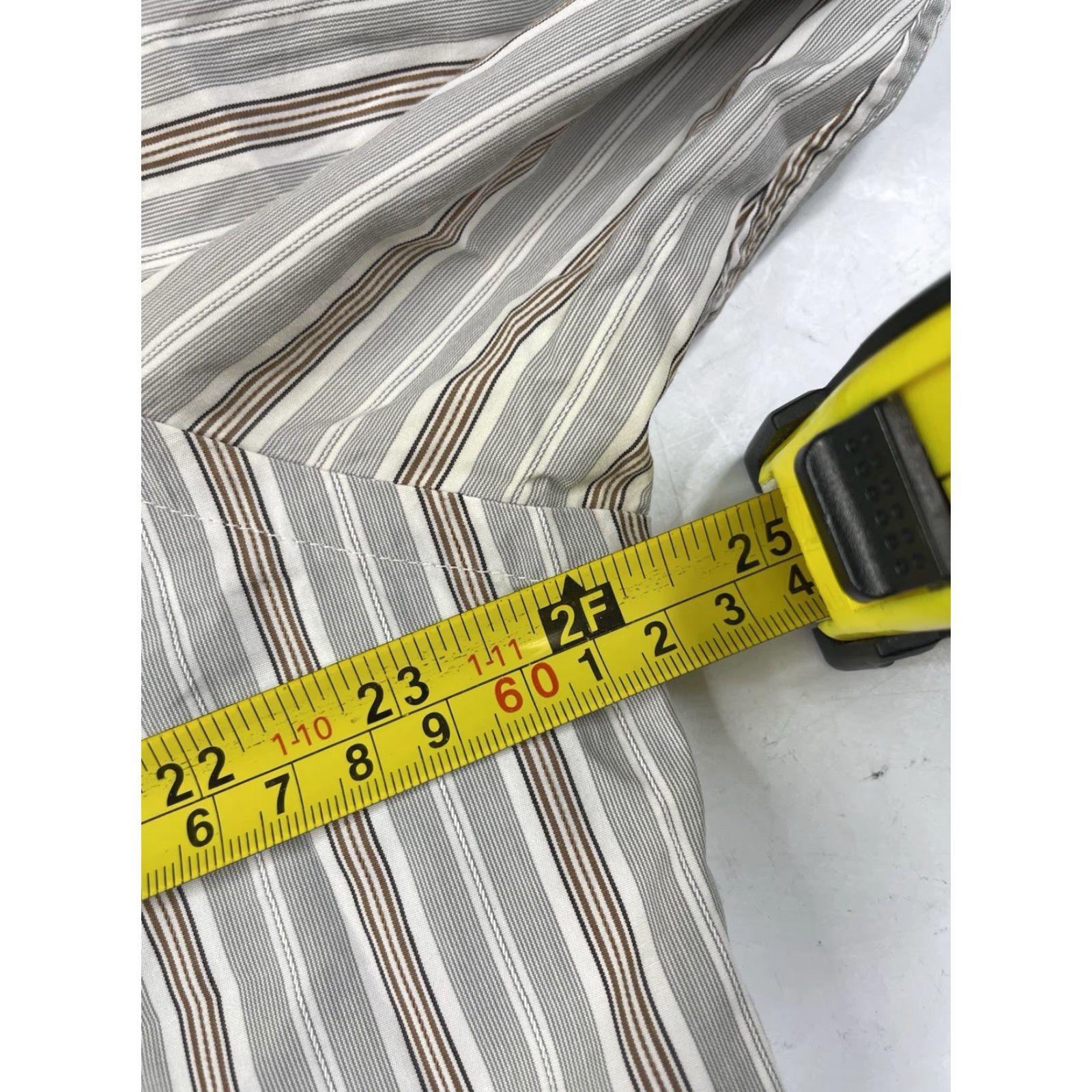 Ermenegildo Zegna Ermenegildo Zegna Dress Shirt Striped Button Up Long Sleeve Mens 17/43 Multicolor Cotton Classic Designer Size 46R - 7 Thumbnail