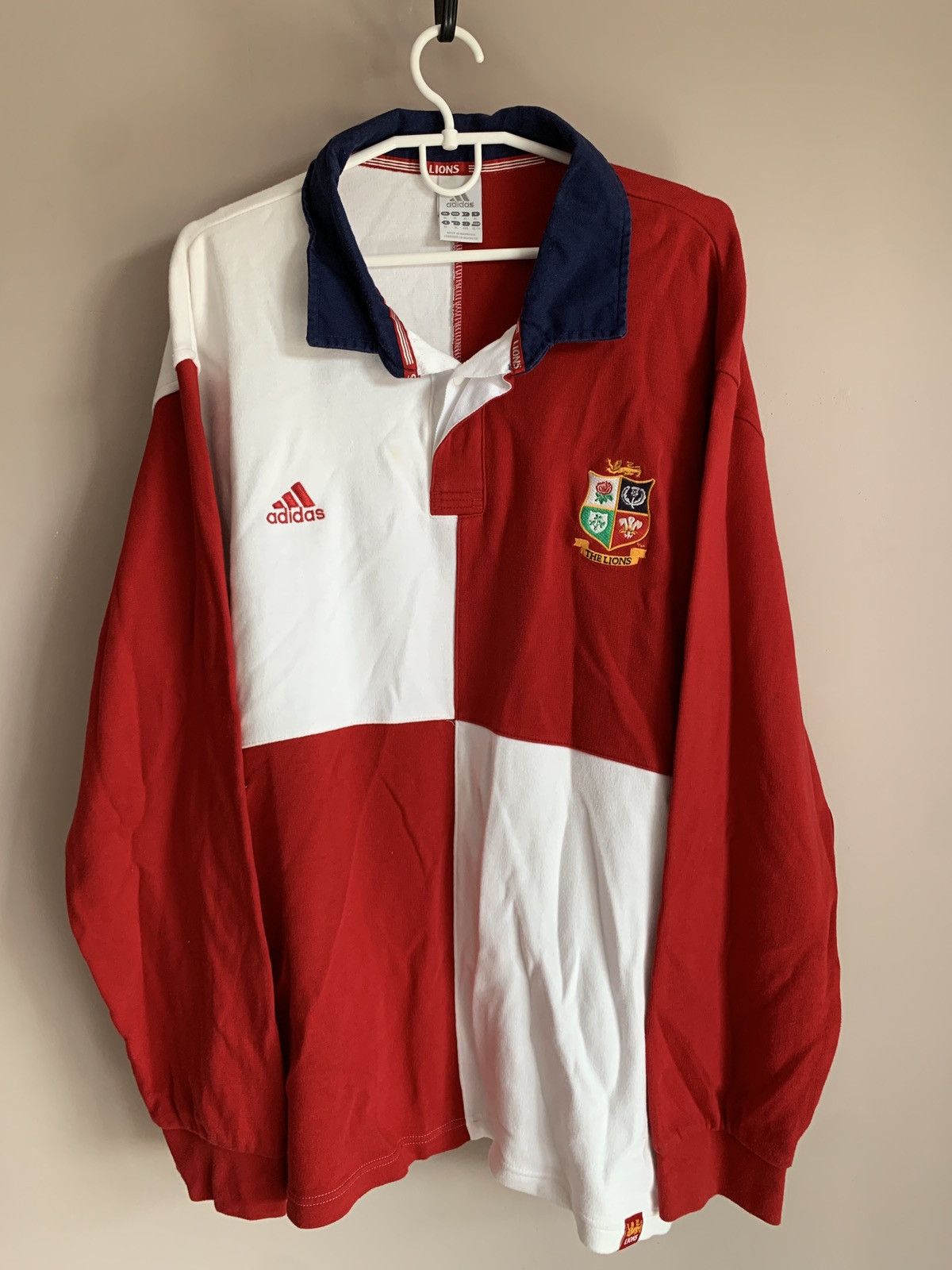 Adidas British And Irish Lions Long Sleeve Rugby Union Shirt Adidas Size US XL / EU 56 / 4 - 1 Thumbnail
