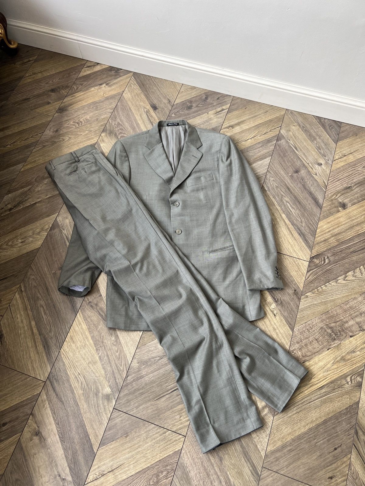 Pal Zileri Vintage Pal Zileri Classic Two Piece Gray Suit Size 54R - 5 Thumbnail