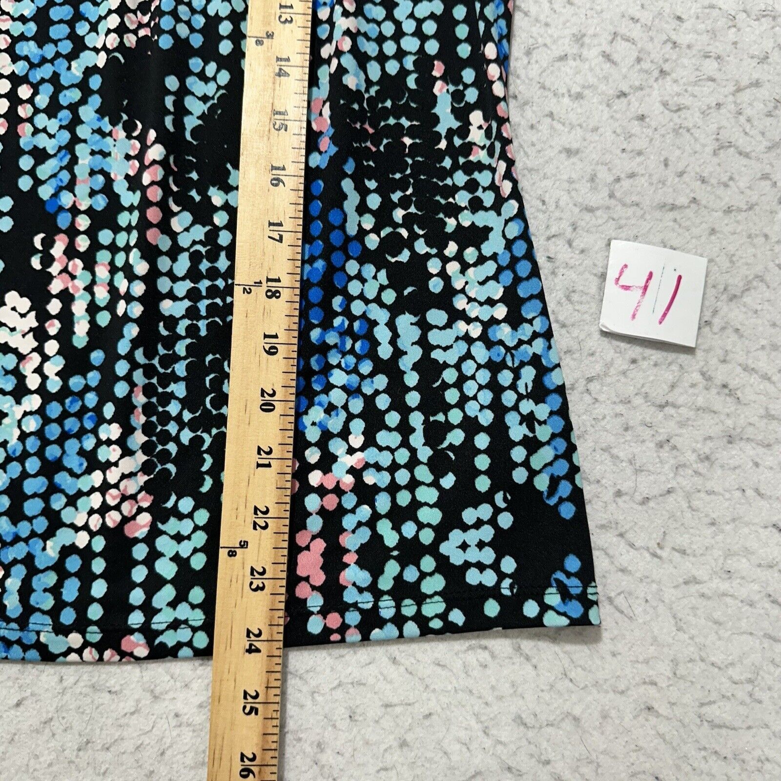 Other Notations Small Crewneck T Shirt Blue Black Blouse Top Size S / US 4 / IT 40 - 9 Thumbnail