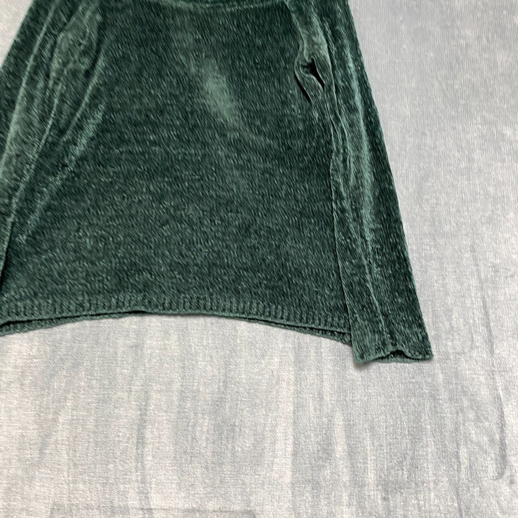 Croft & Barrow Womens Croft & Barrow Sweater Boatneck Green Chenille Small Fluffy Highland Long Sleeve Pullover Casual Knit Stylish Fall Winter Regular Size S / US 4 / IT 40 - 2 Thumbnail