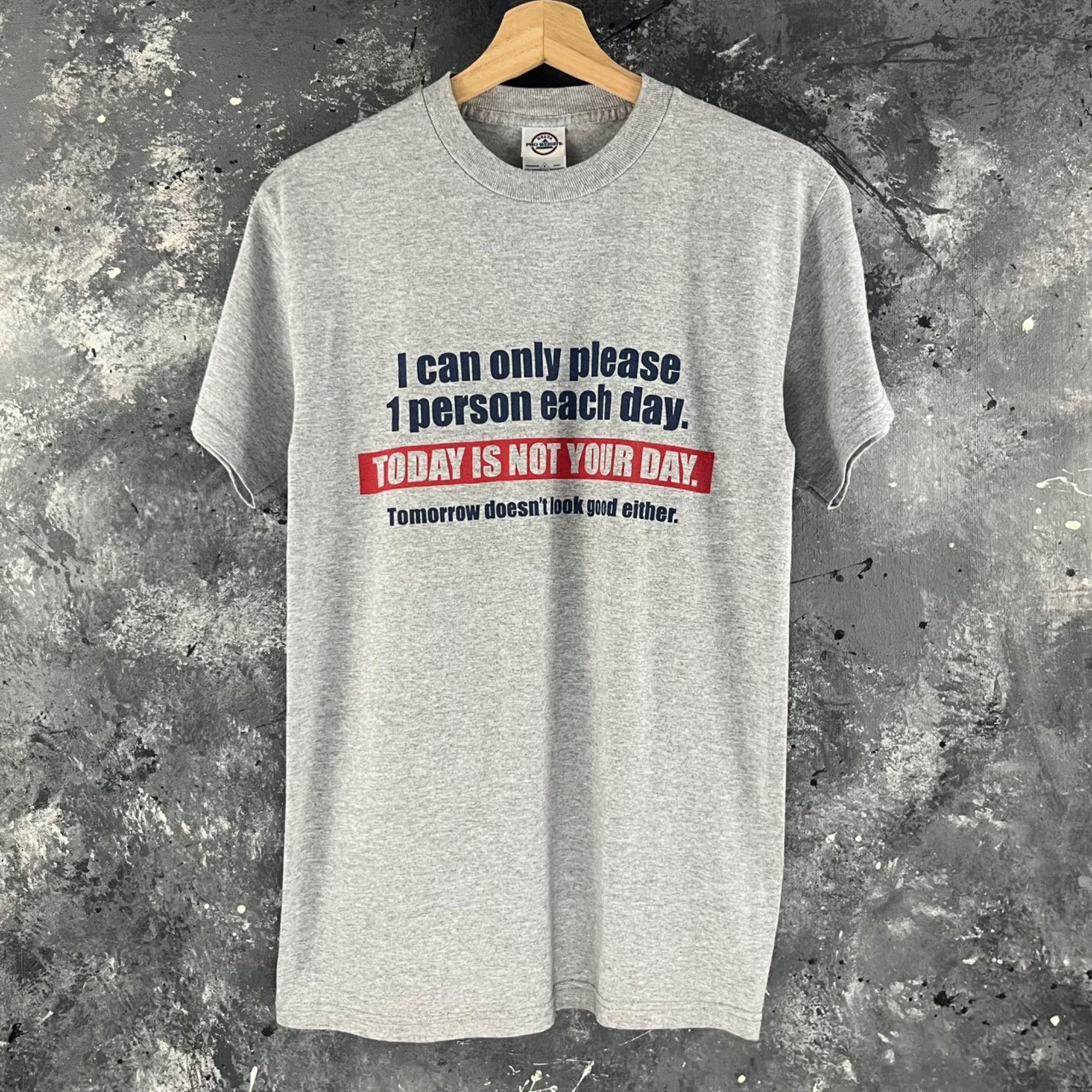 Vintage Vintage y2k Humor script shirt Size US S / EU 44-46 / 1 - 1 Thumbnail