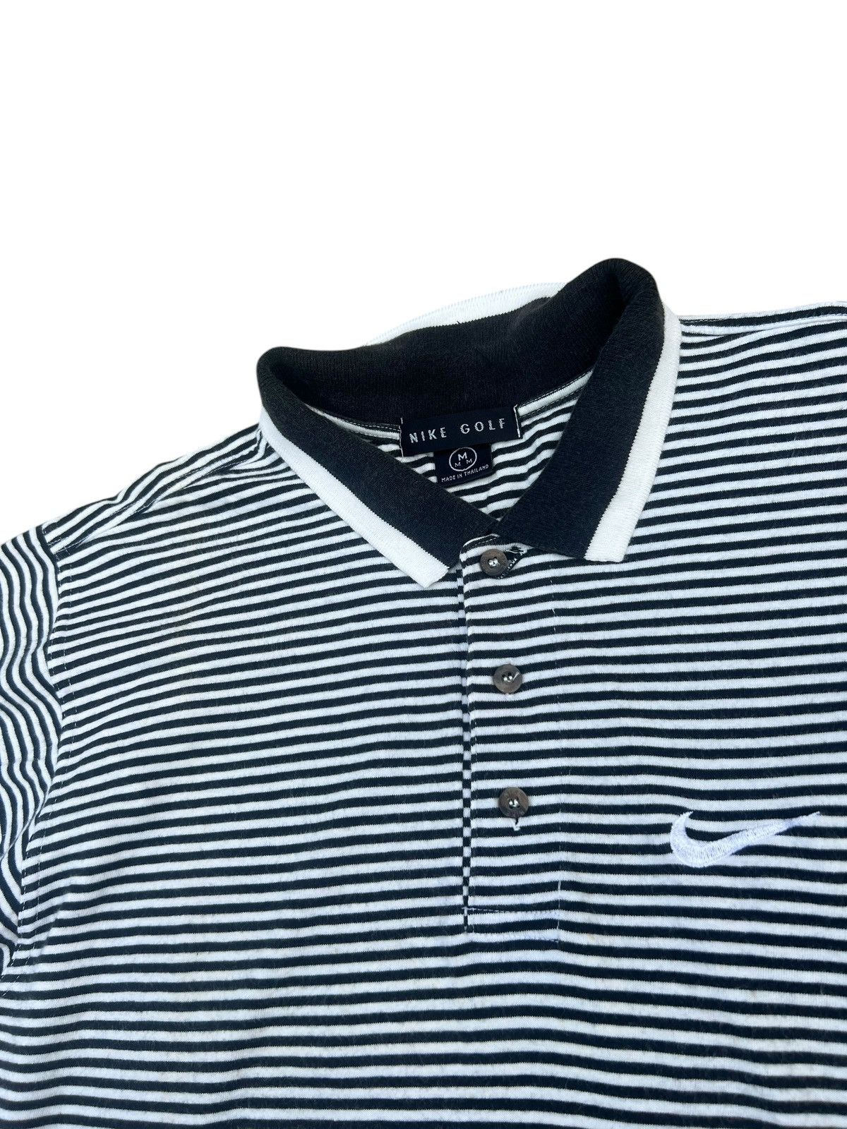 Nike × Vintage Vintage Nike Golf Striped Polo Shirt Faded Size US M / EU 48-50 / 2 - 4 Thumbnail