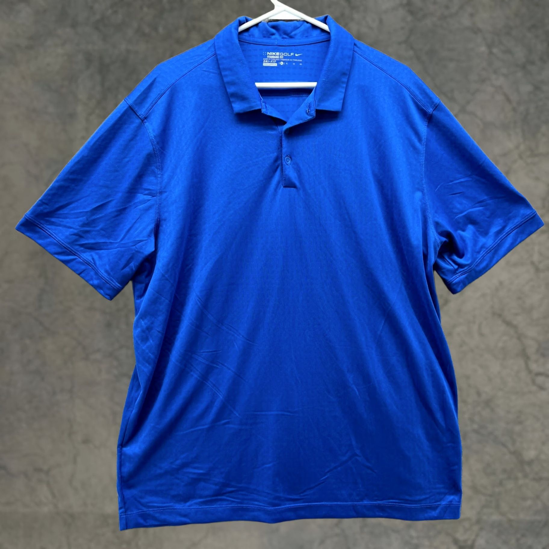 Nike VINTAGE Nike Polo Shirt Mens XL Royal Blue Golf 677387-480 Swoosh Stretch Golfer Casual Shirt Mens XL Blue Nike Golf Polo Size US XL / EU 56 / 4 - 1 Thumbnail