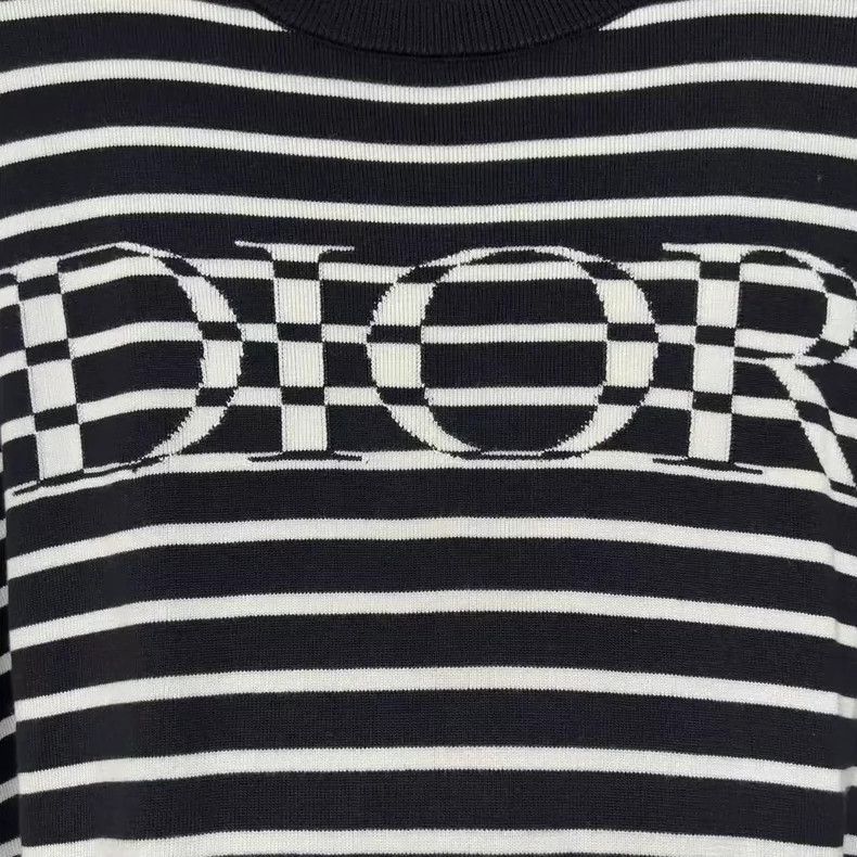 Dior Dior Striped Logo Short Sleeve Shirt-2506 Size US M / EU 48-50 / 2 - 2 Thumbnail