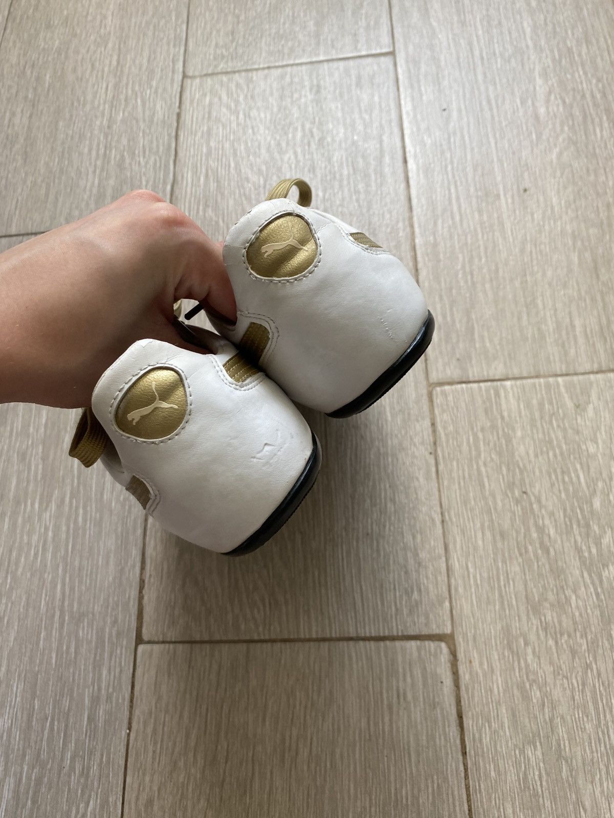 Puma PUMA SPPEEDCAT SNEAKERS WHITE&GOLD Y2K RAP Size US 8 / IT 38 - 6 Thumbnail
