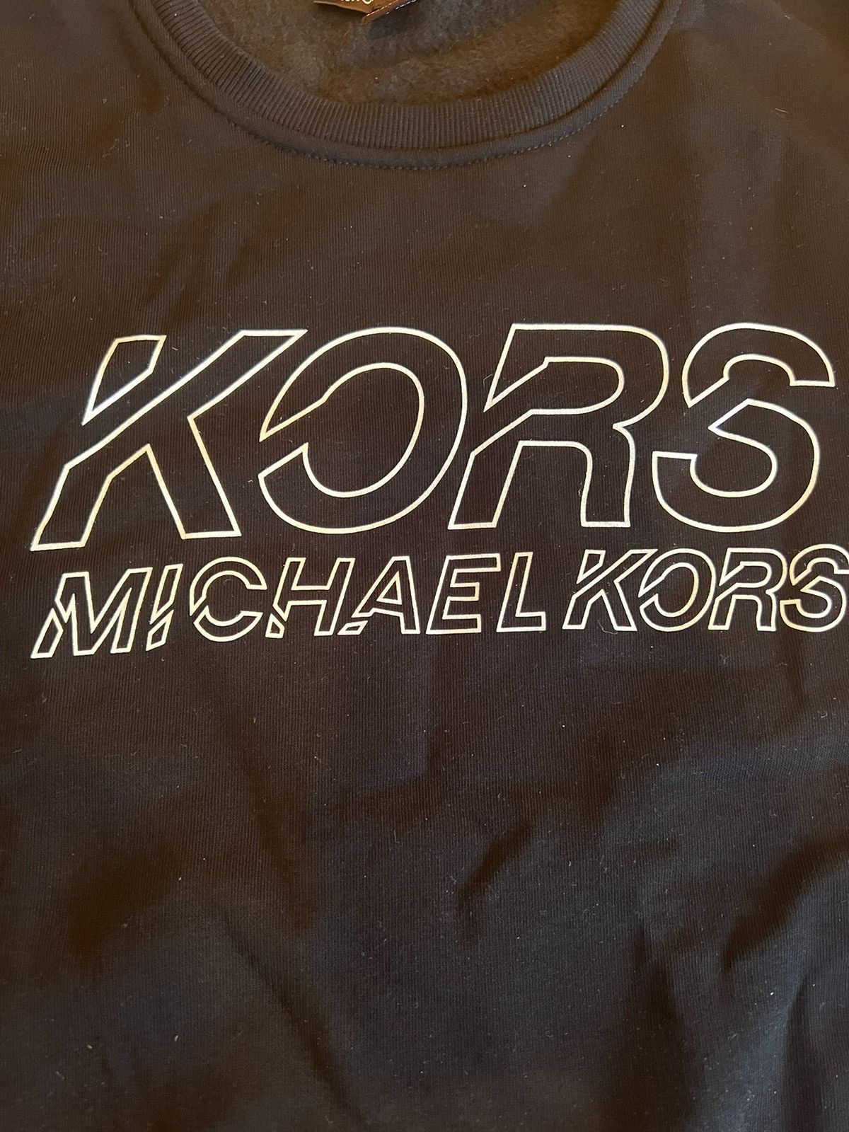 Michael Kors Michael Kors Black Crewneck Size US L / EU 52-54 / 3 - 2 Thumbnail