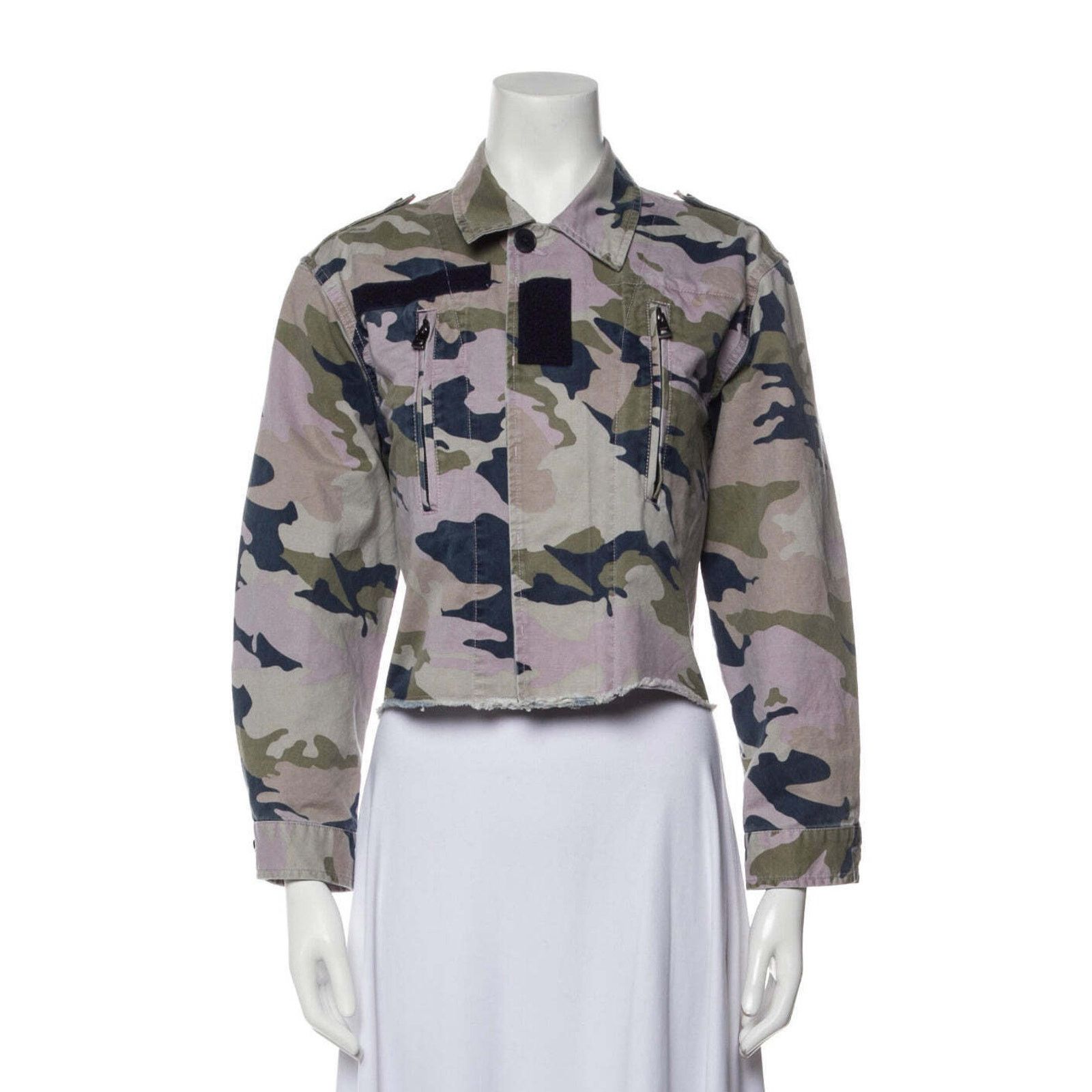 Zadig & Voltaire Zadig and Voltaire camo jacket sz small Size S / US 4 / IT 40 - 1 Thumbnail