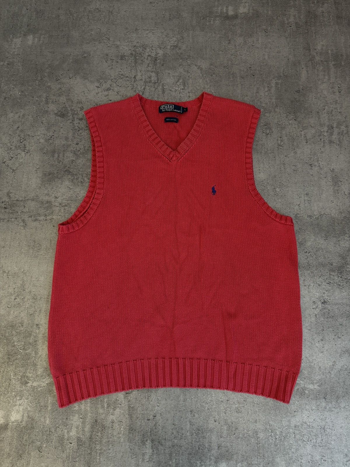 Polo Ralph Lauren × Vintage Polo Ralph Lauren Sleveless vest pony chief keef red y2k Size US L / EU 52-54 / 3 - 1 Thumbnail