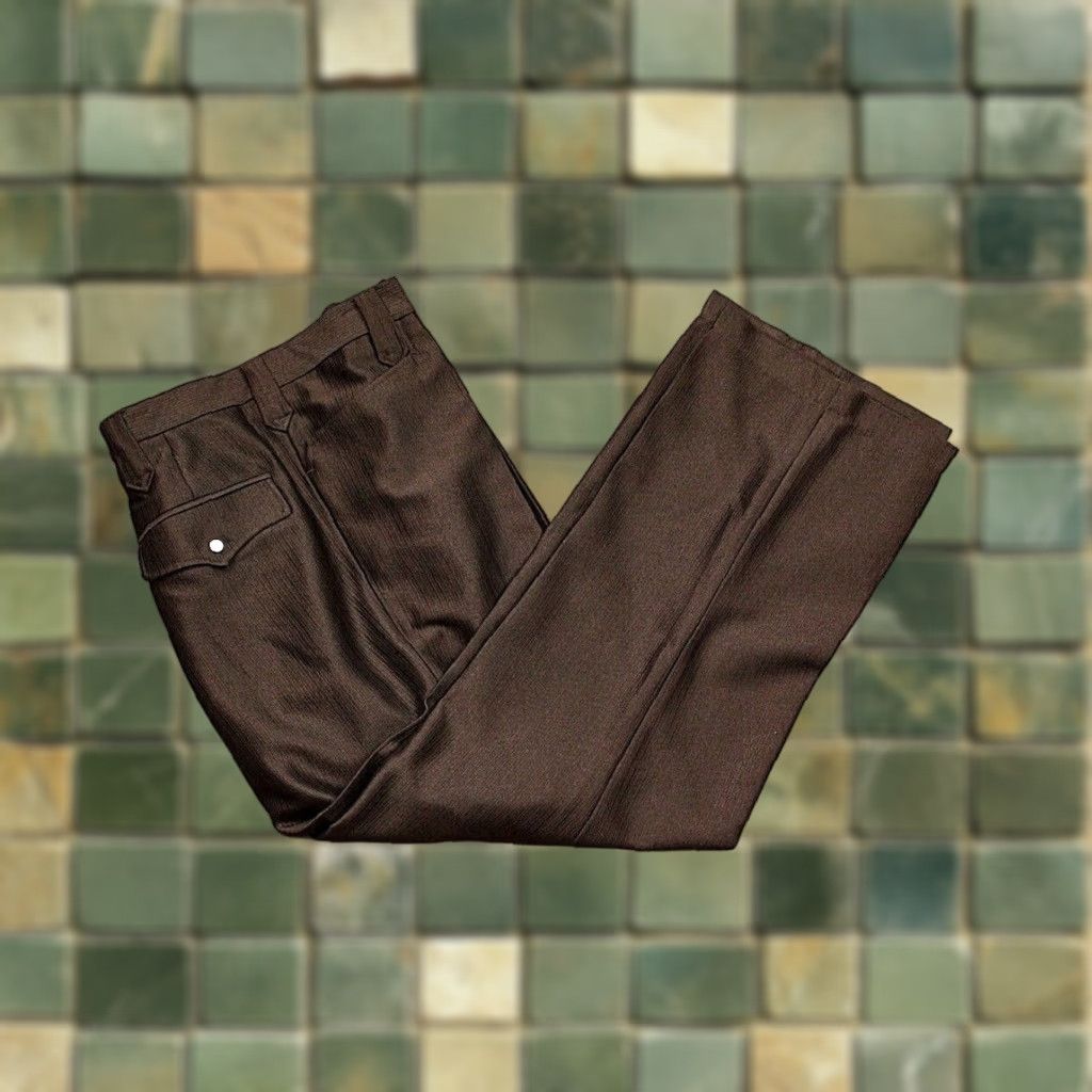 Vintage **Vintage 1970s Brown Western Pants Men's Sz 39** User: Vintage 1970s Brown Western Pants Men's Sz 39 Size US 39 - 1 Thumbnail
