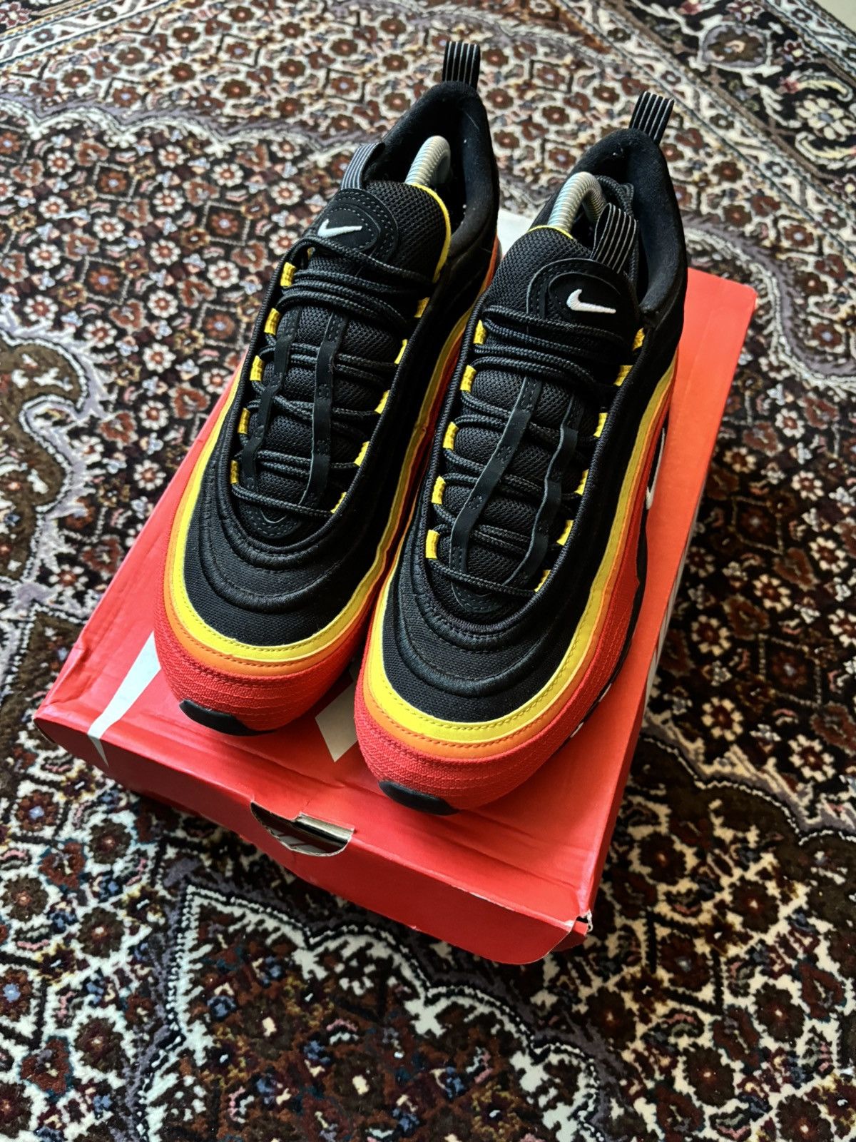Nike Nike Air Max 97 — Black/Red/Yellow (“Undefeated Vibes”) Size US 8.5 / EU 41-42 - 6 Thumbnail